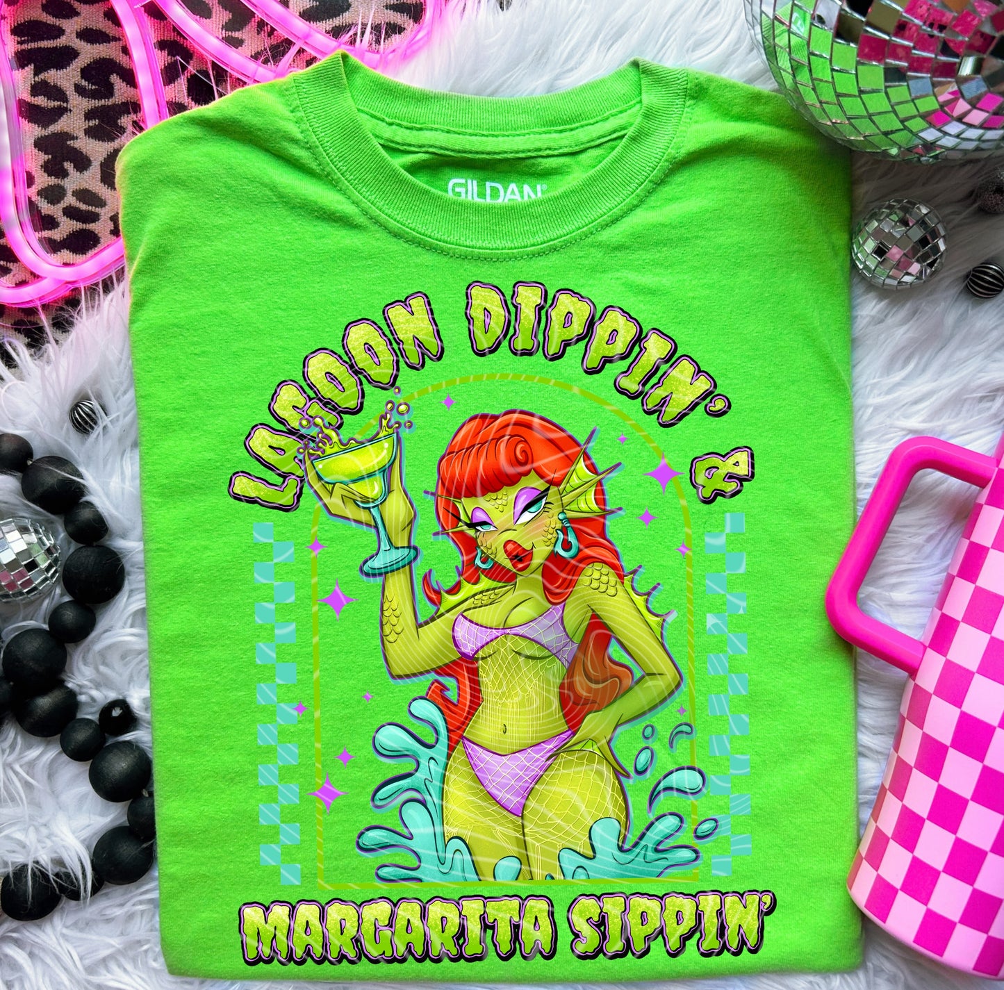 Lagoon Dippin & Margarita Sippin’ DTF Print