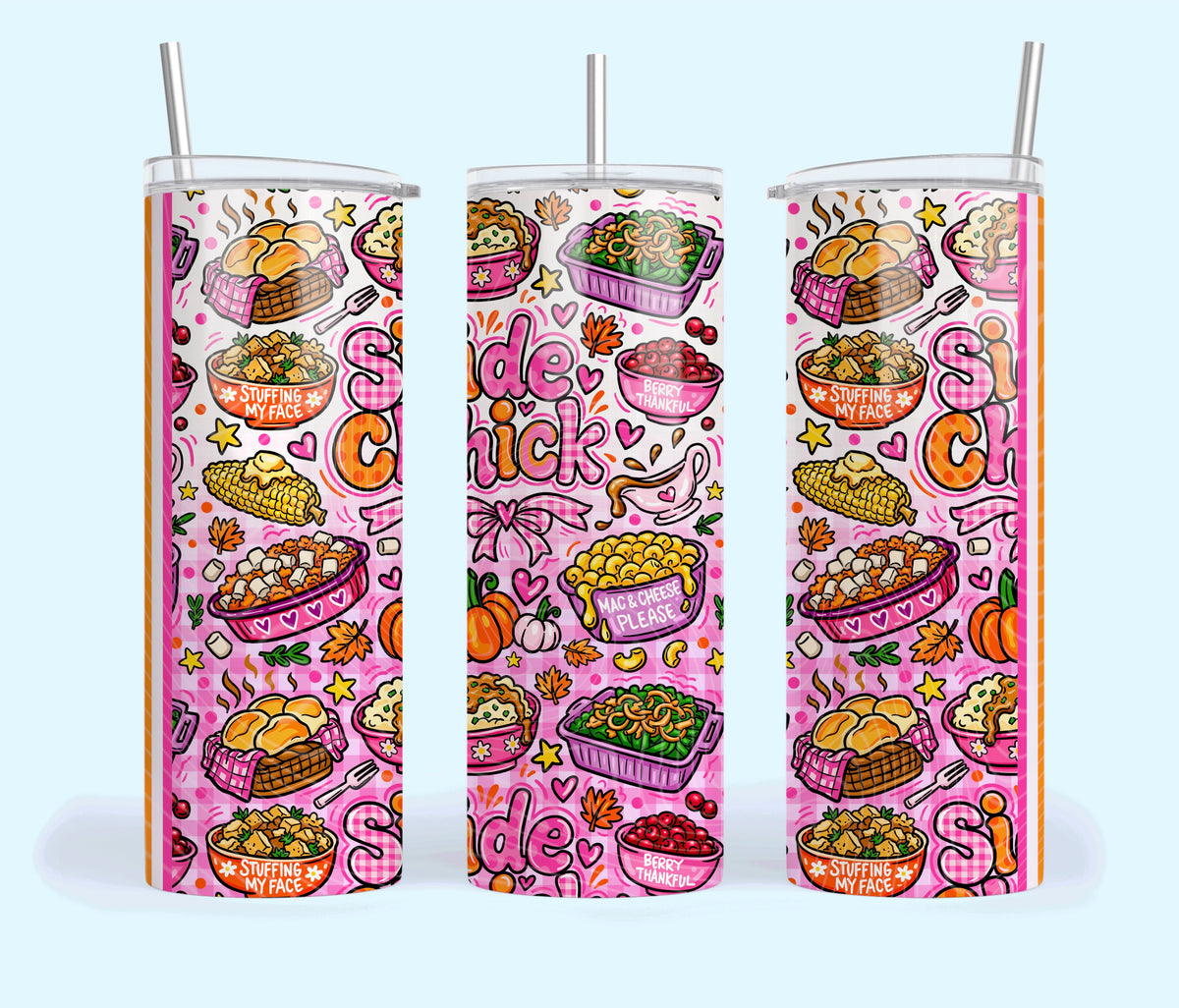 Side Chick Doodle Tumbler Wrap