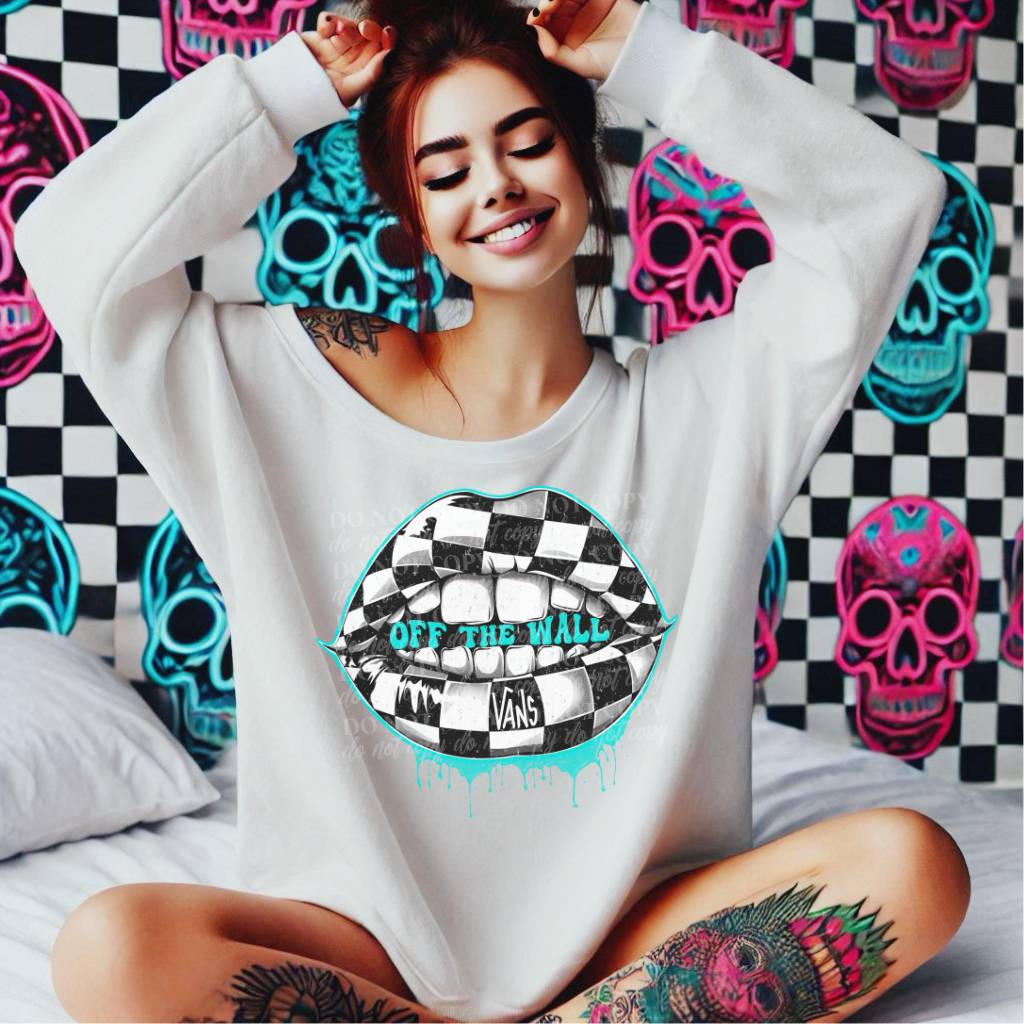 Turquoise Off The Wall DTF Print