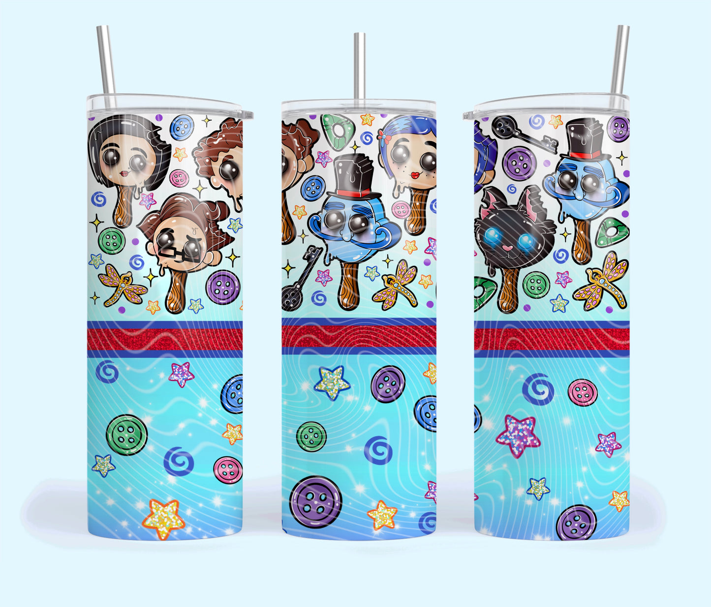 Coraline Ice Cream Tumbler Wrap
