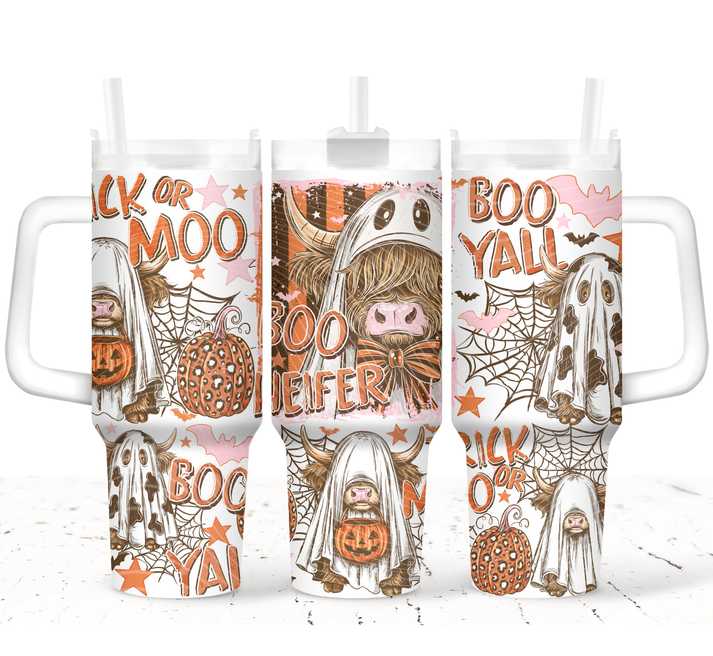 Boo Heifer 40 oz Tumbler Prints