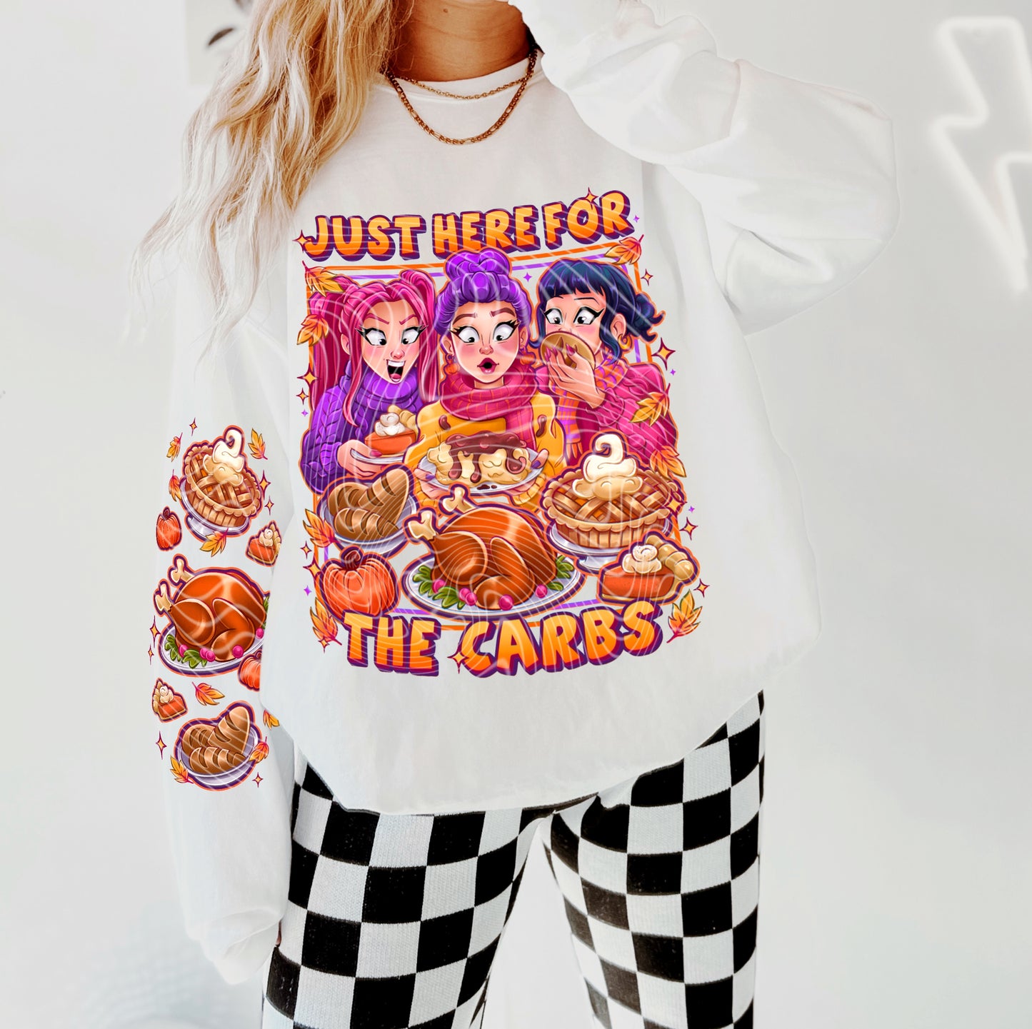 Just Here For The Carbs DTF Prints