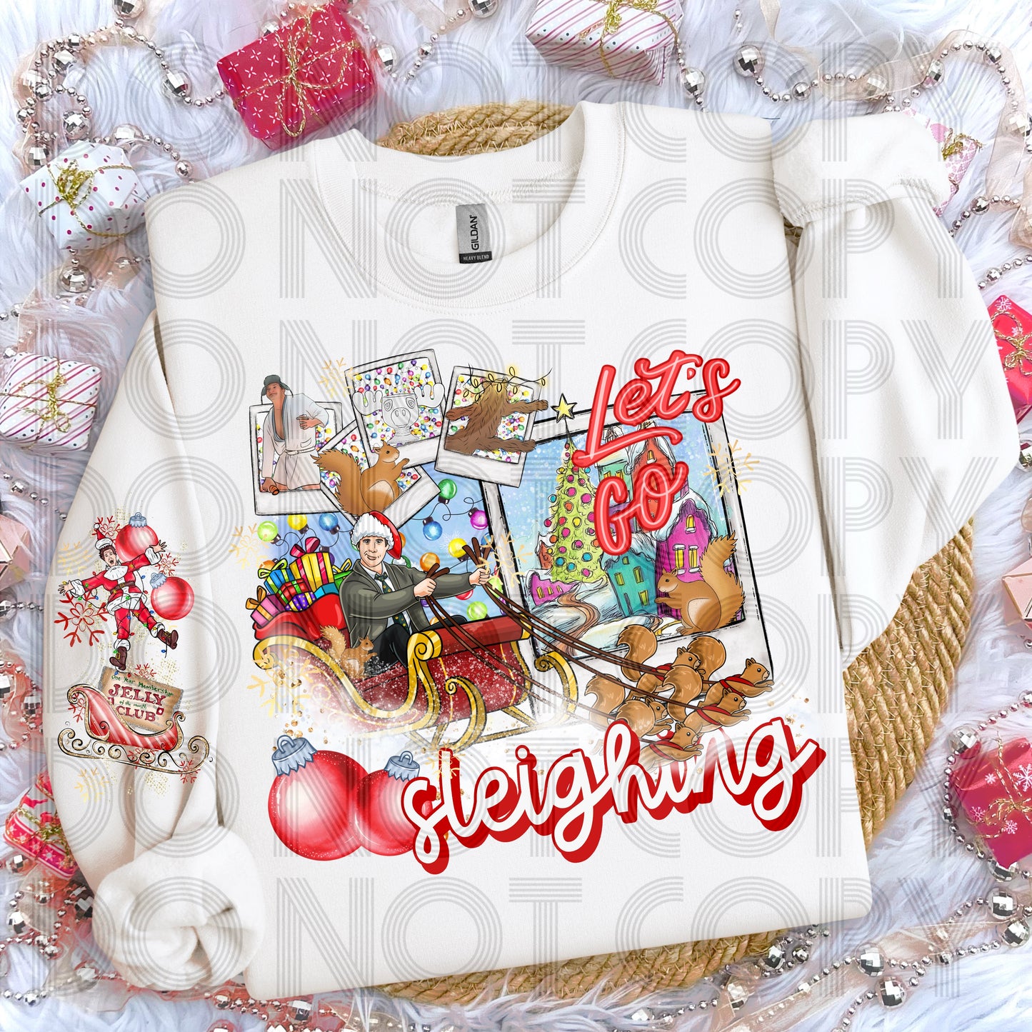 Let’s Go Sleighing (Clark) DTF Print