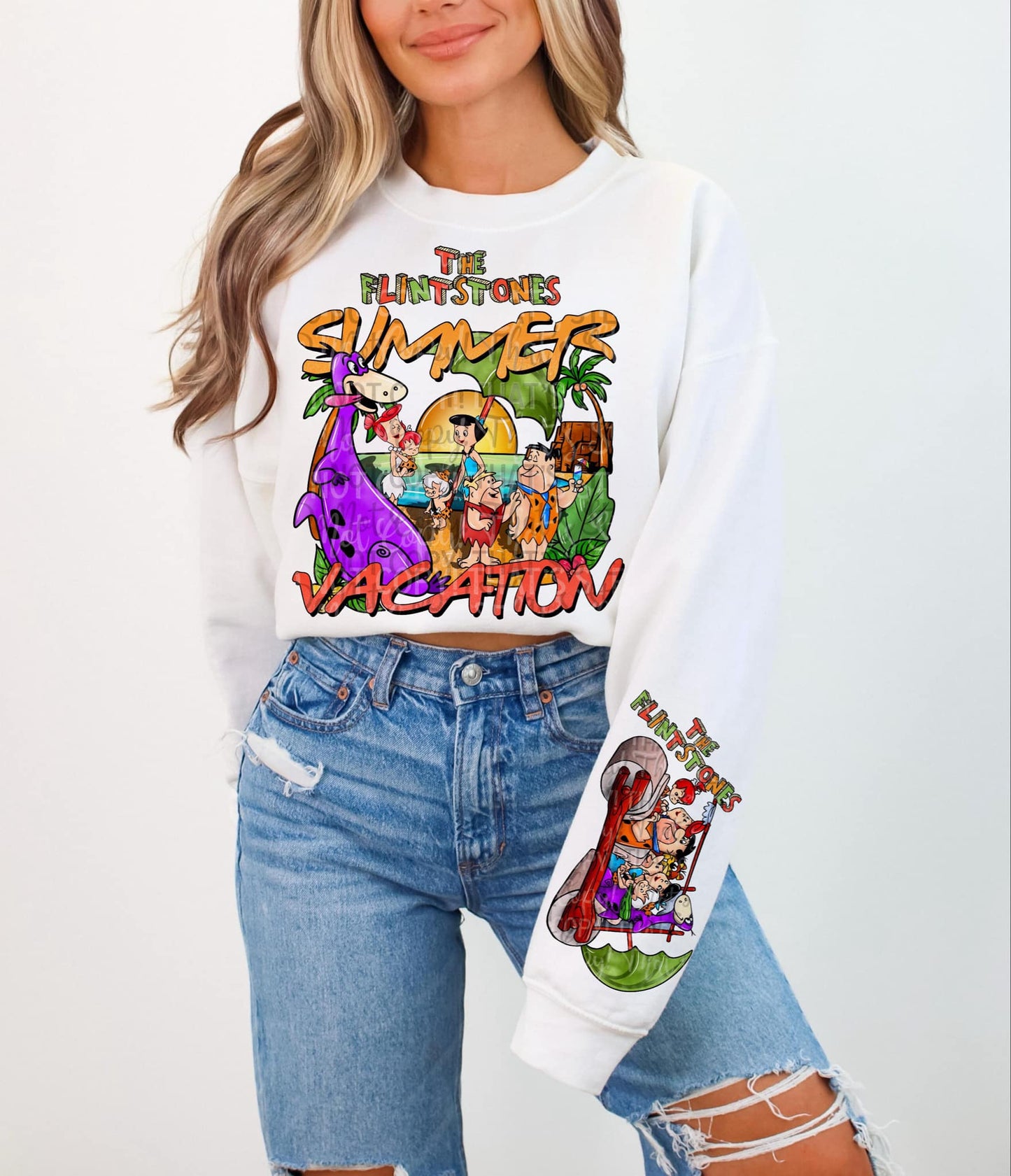 Flinstones Summer Vacation DTF Print