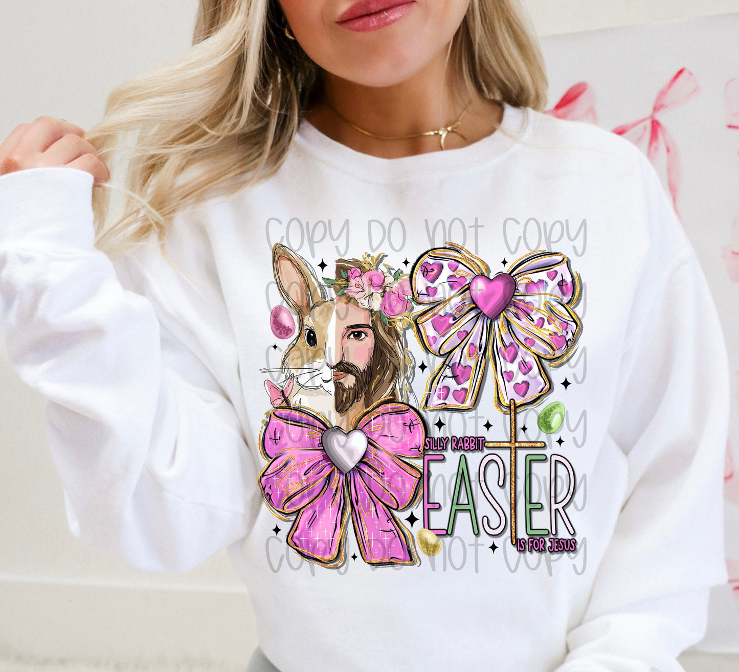 Silly Rabbit Easter is For Jesus DTF Prints
