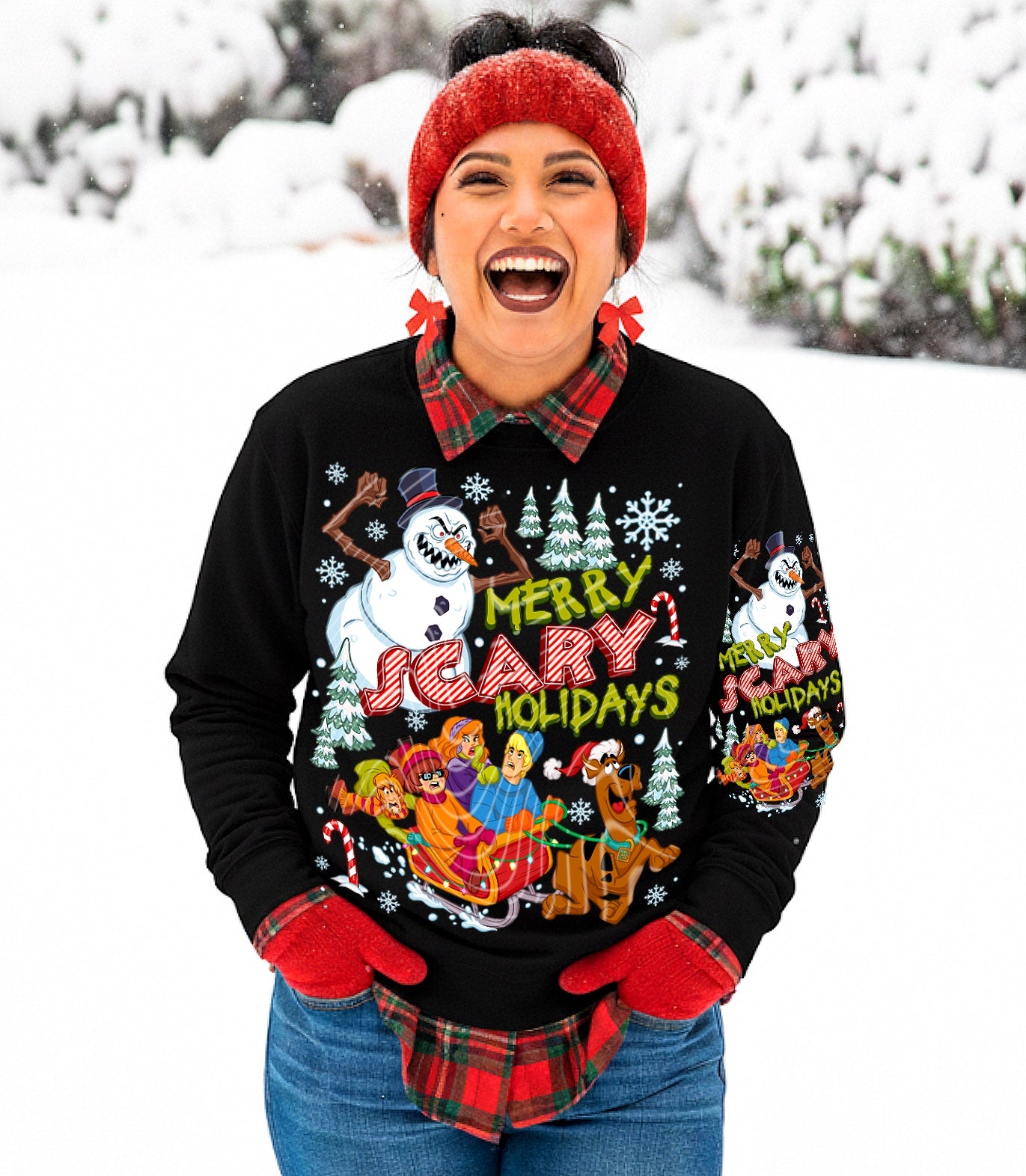 Merry Scary Holidays DTF Prints