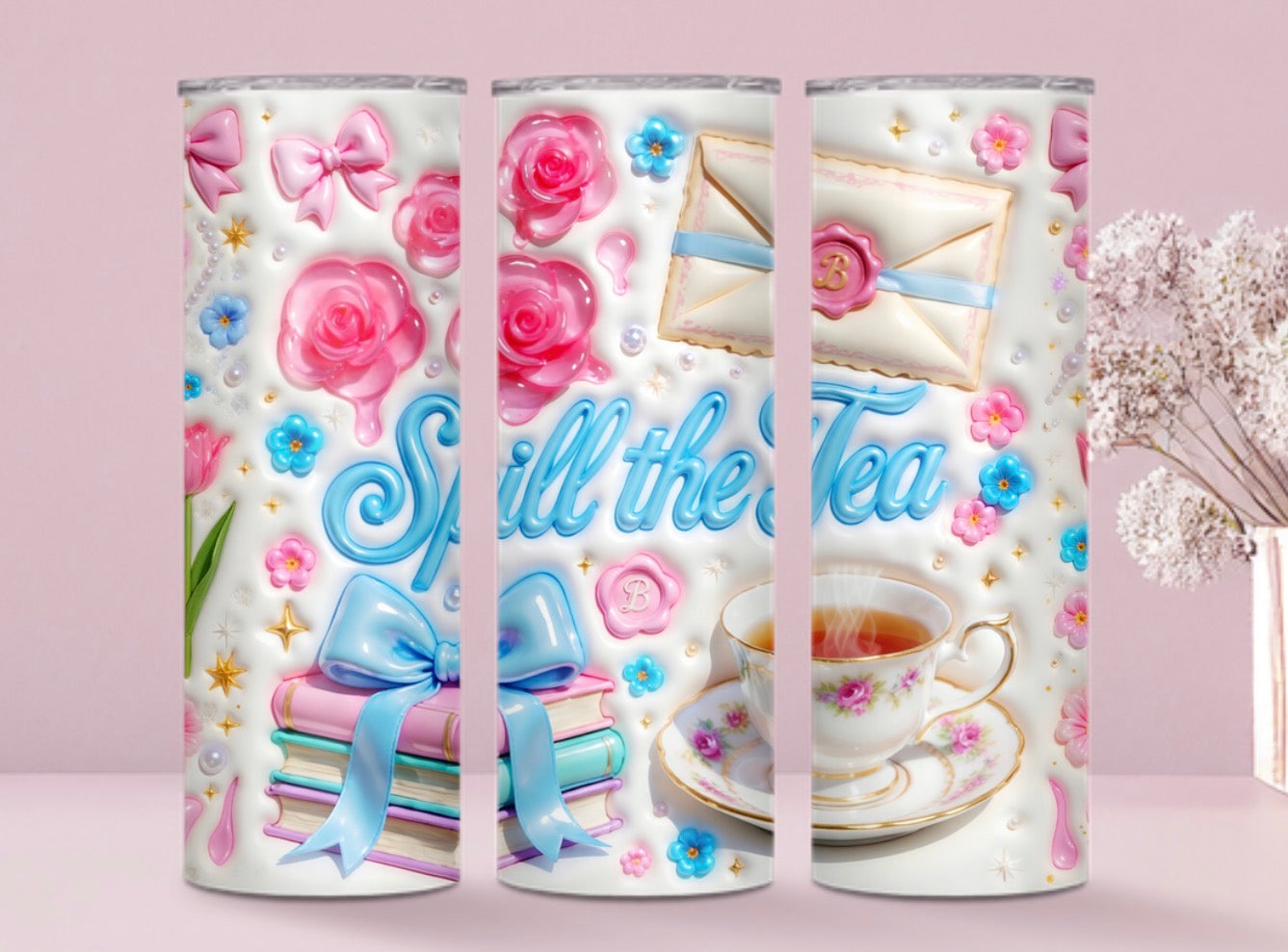 Spill The Tea Tumbler Wrap