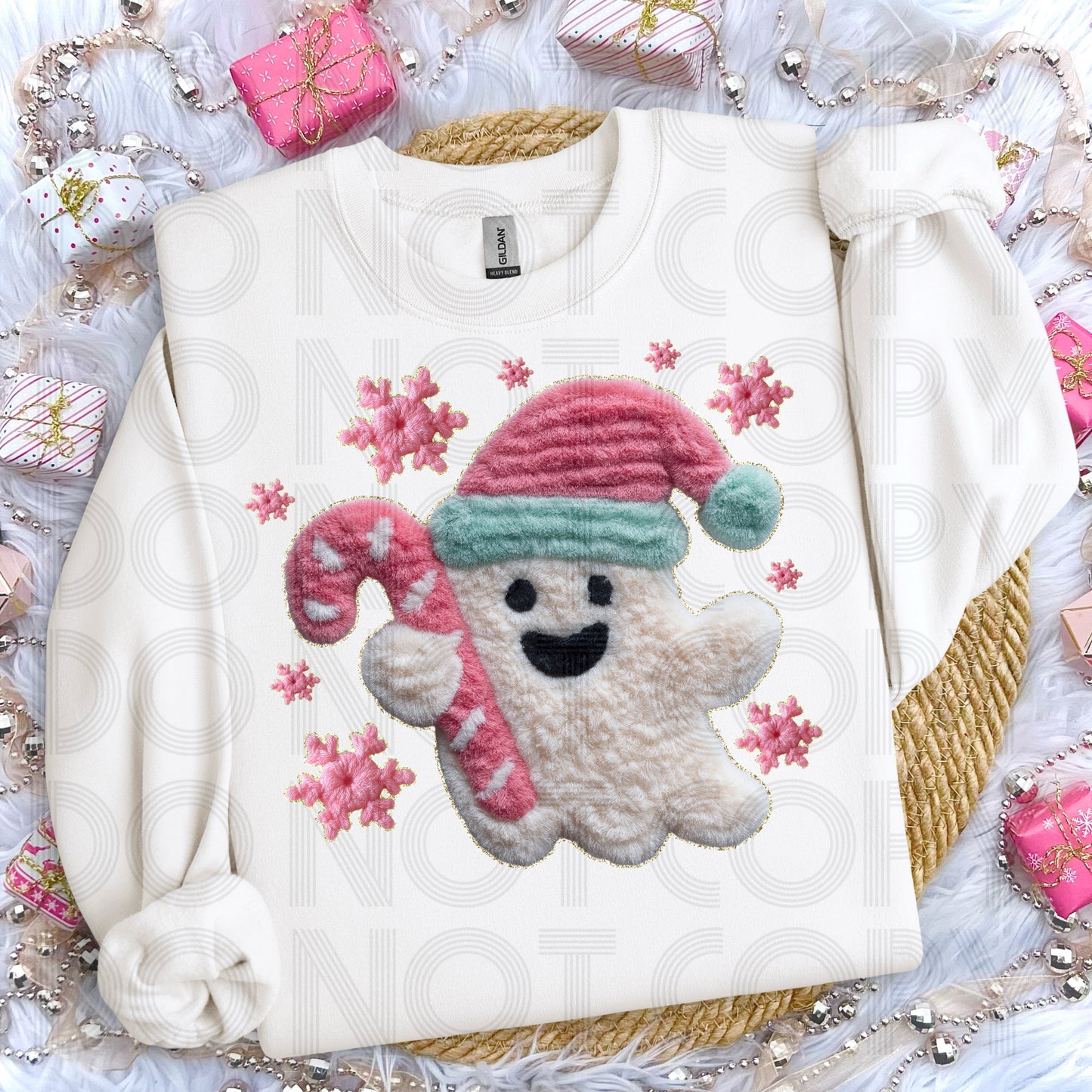 (Faux Yarn) Christmas Ghost DTF Prints