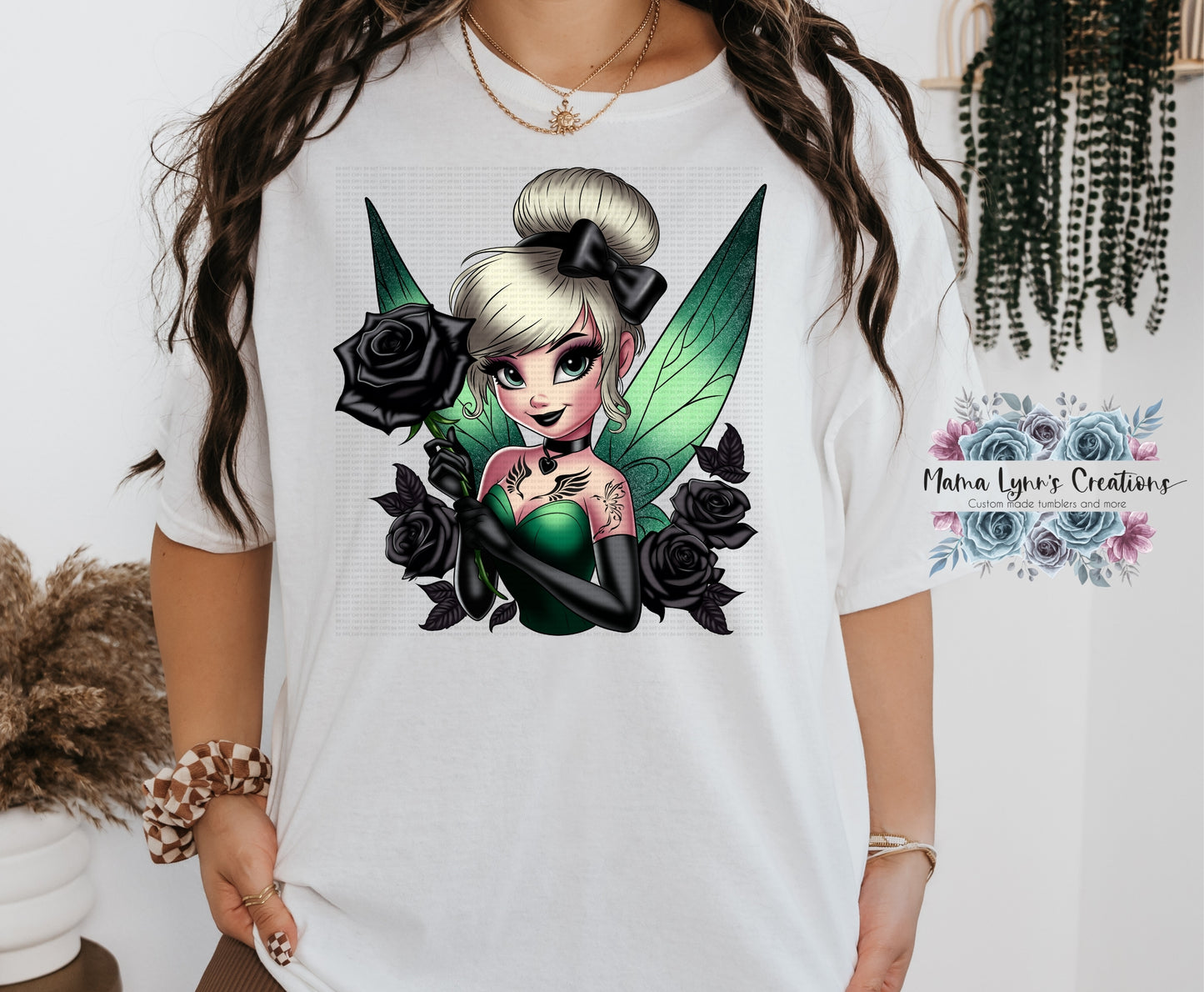 Black Rose Tink Fairy DTF
