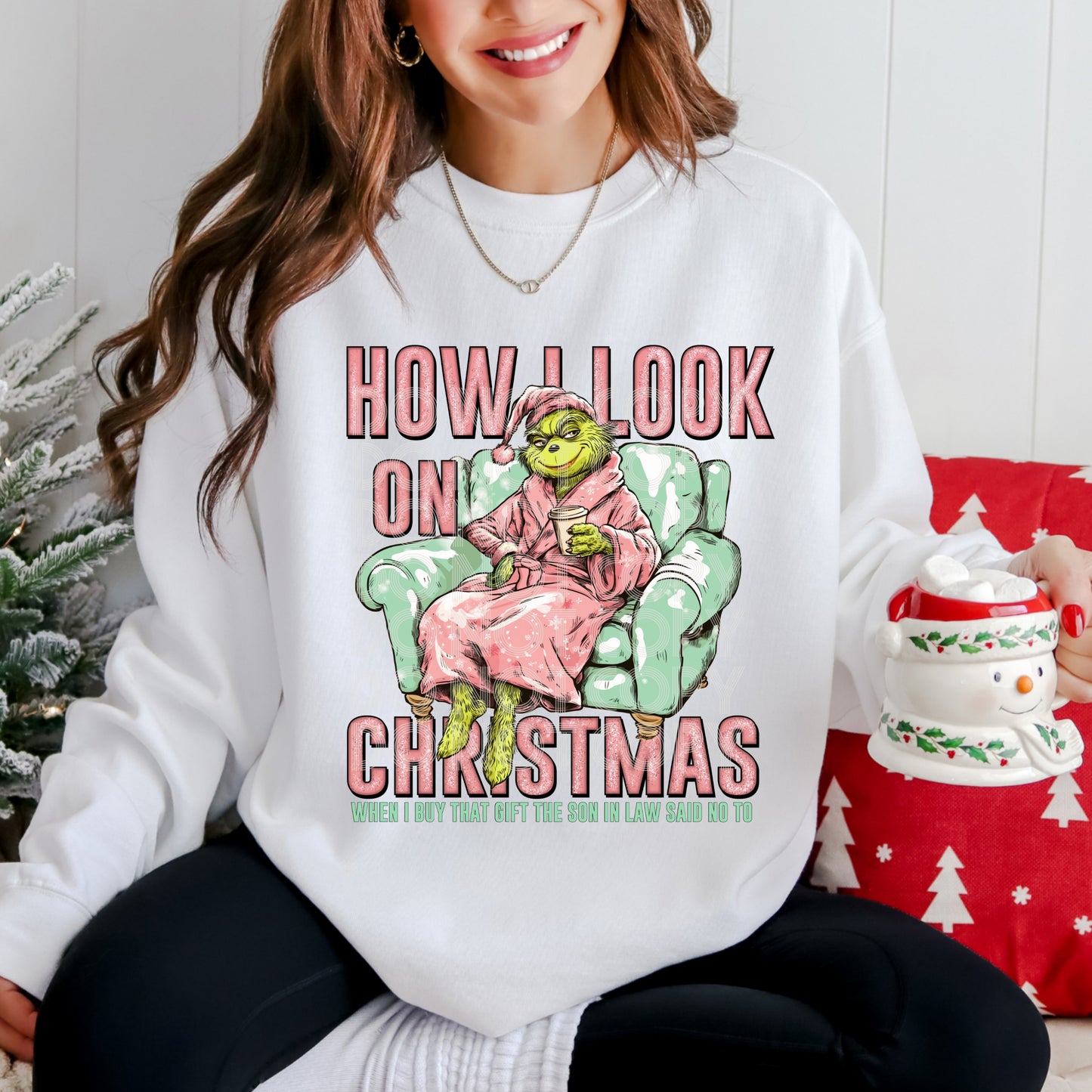 How I Look On Christmas DTF Print