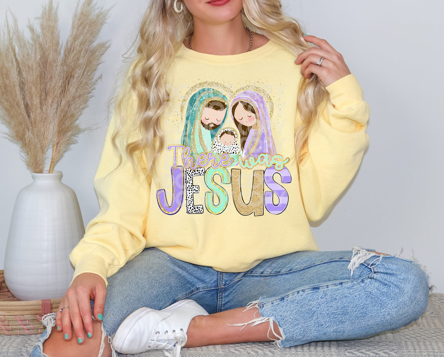 There Was Jesus DTF Print