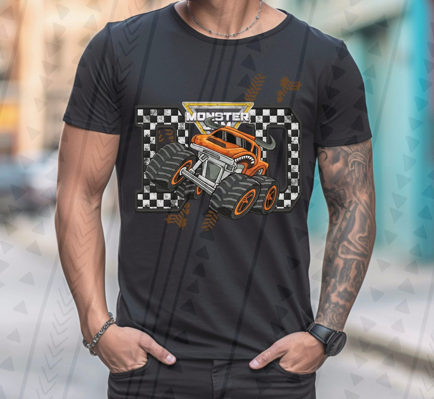 MJ El Toro Dad Faux Embroidery DTF Prints