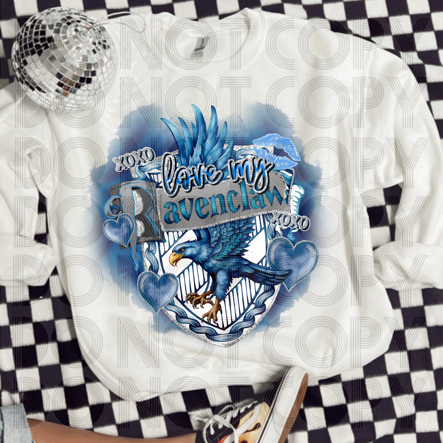 XOXO Love My Ravenclaw DTF Print