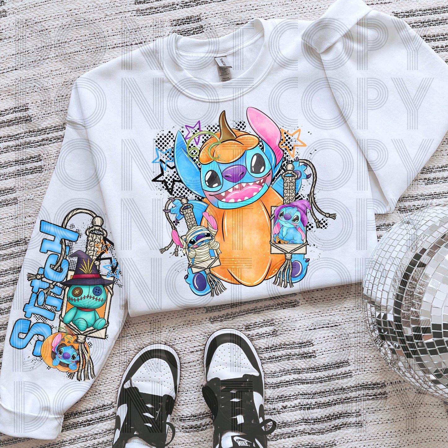 Pumpkin Stitch Macrame DTF Prints