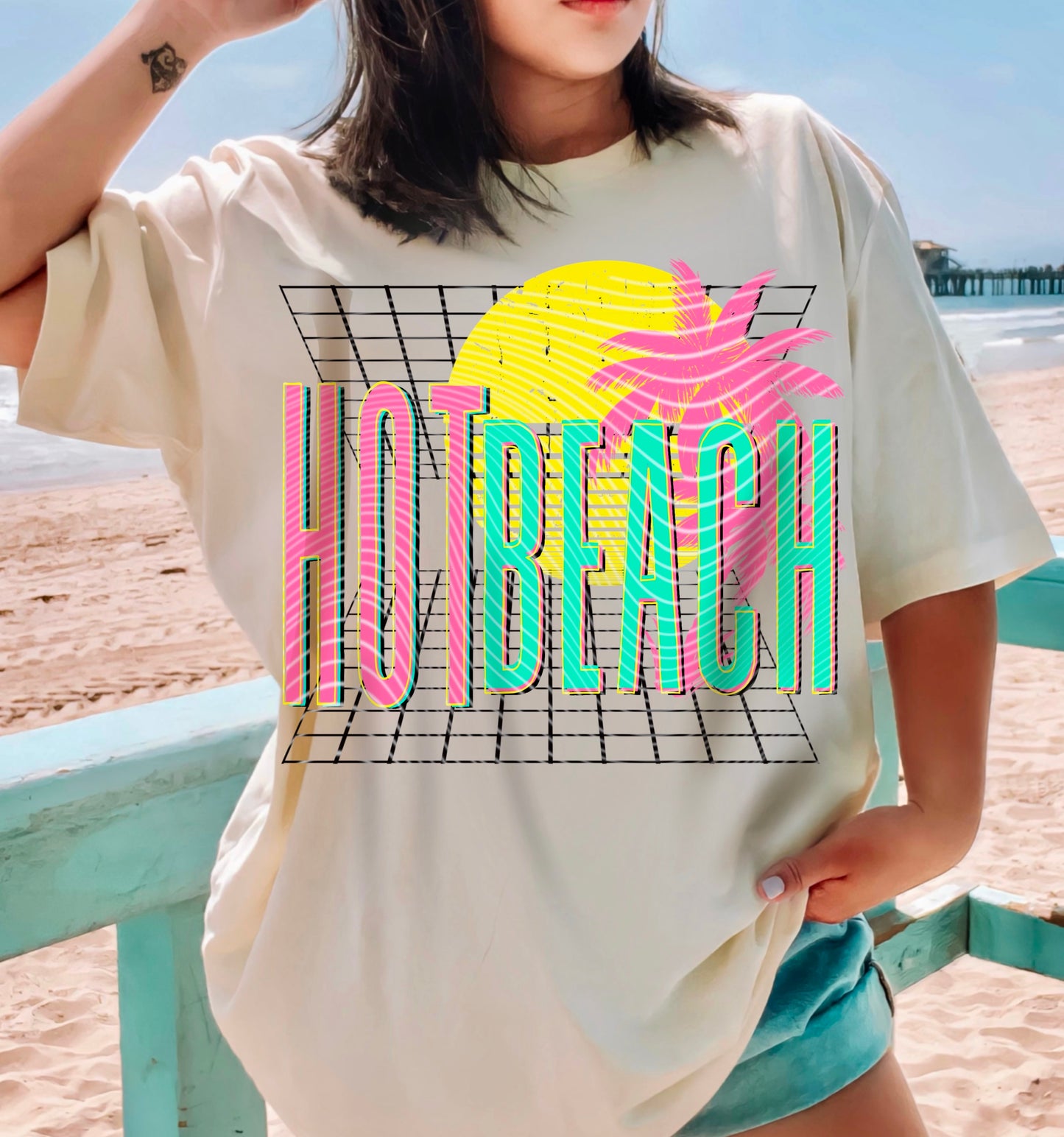 Hot Beach DTF Print