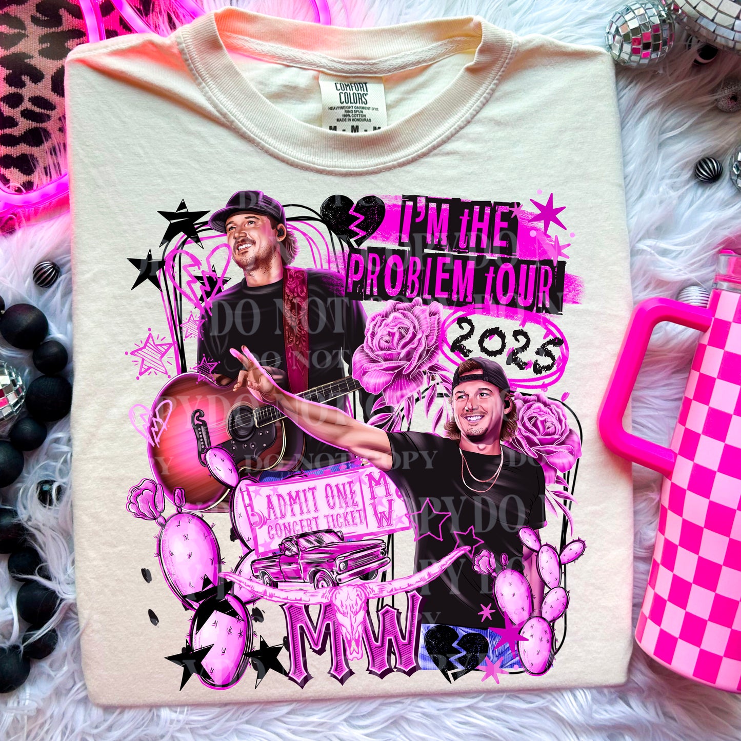 Purple Colors I’m The Problem /Double Sleeve DTF Print