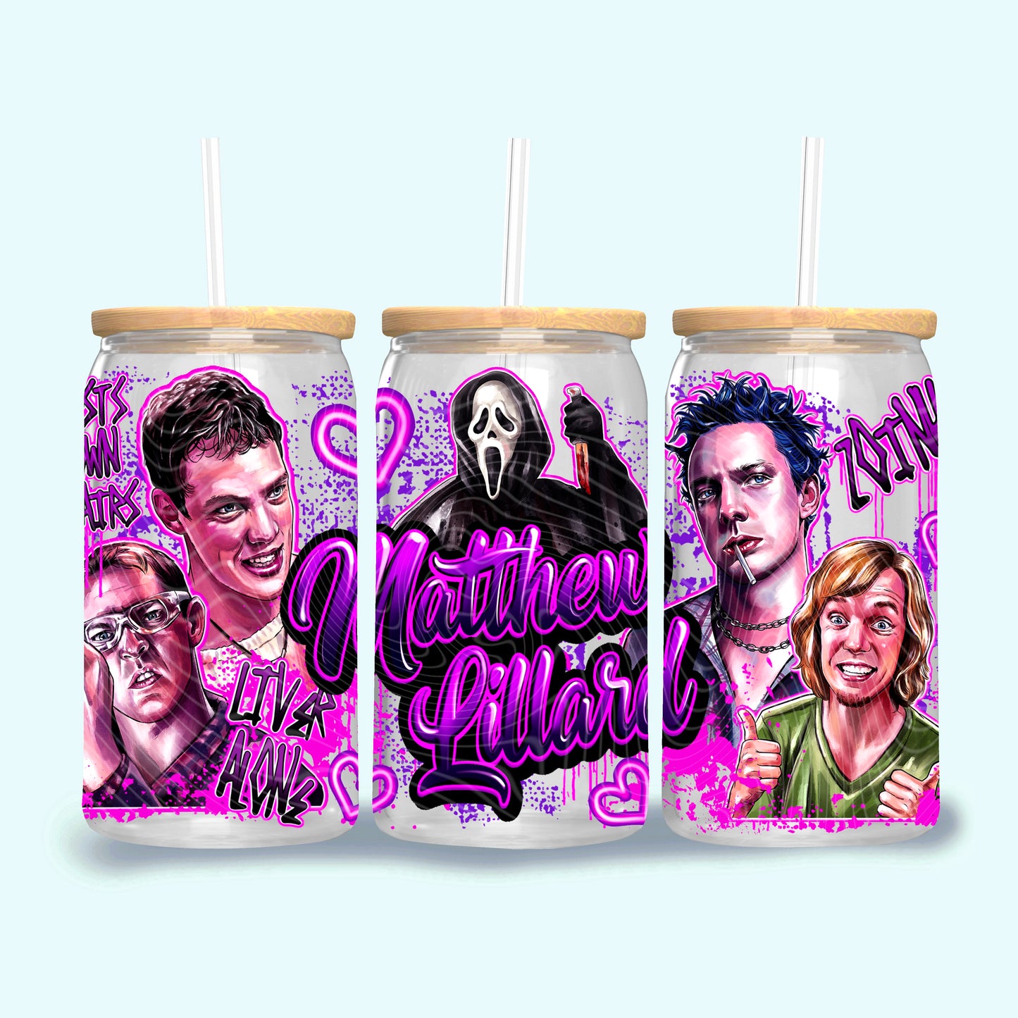 Matthew Lillard 16 oz Glass Wraps