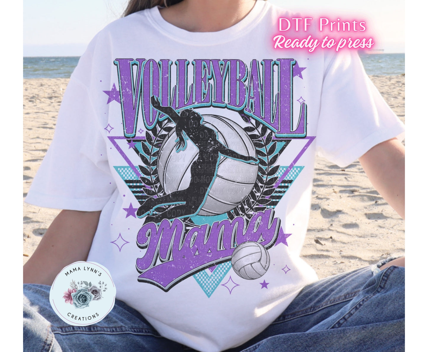 Volleyball Mama DTF