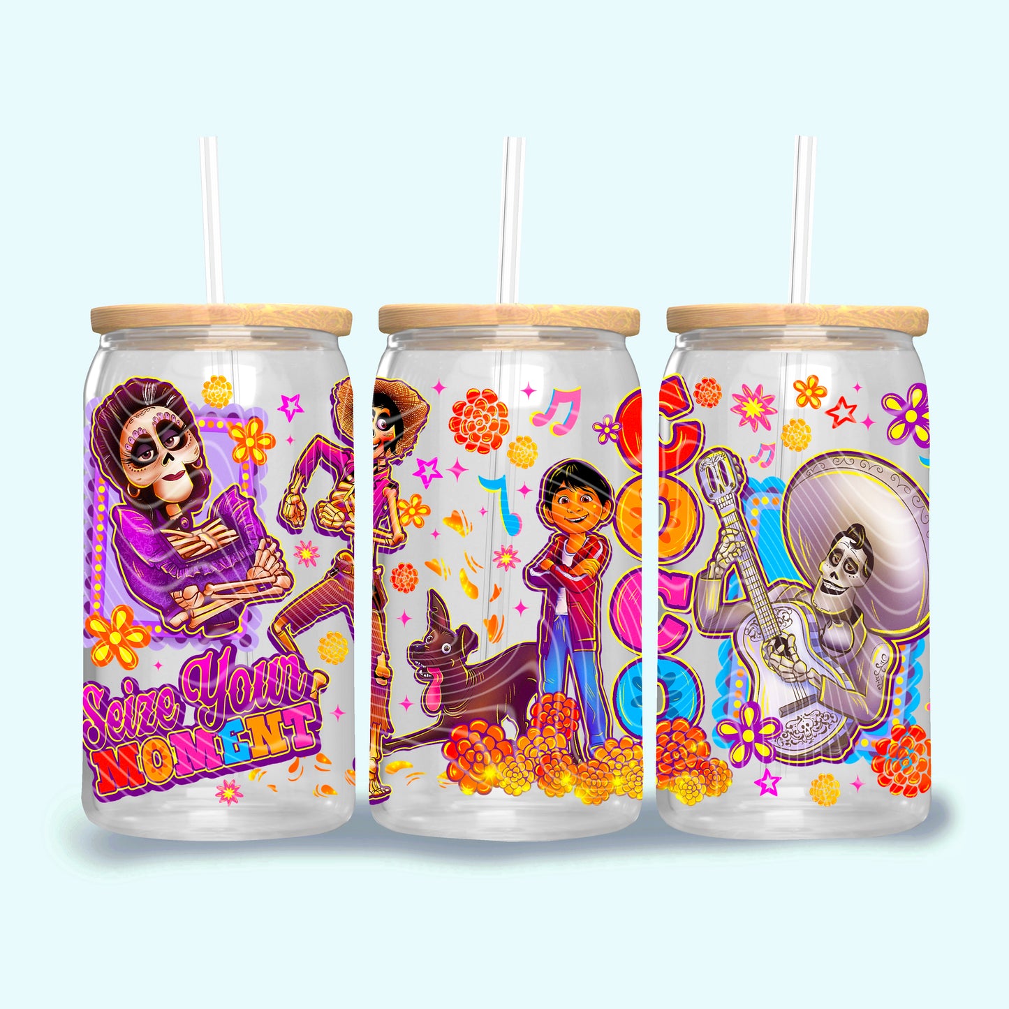 Seize Your Moment 16 oz Glass Wraps