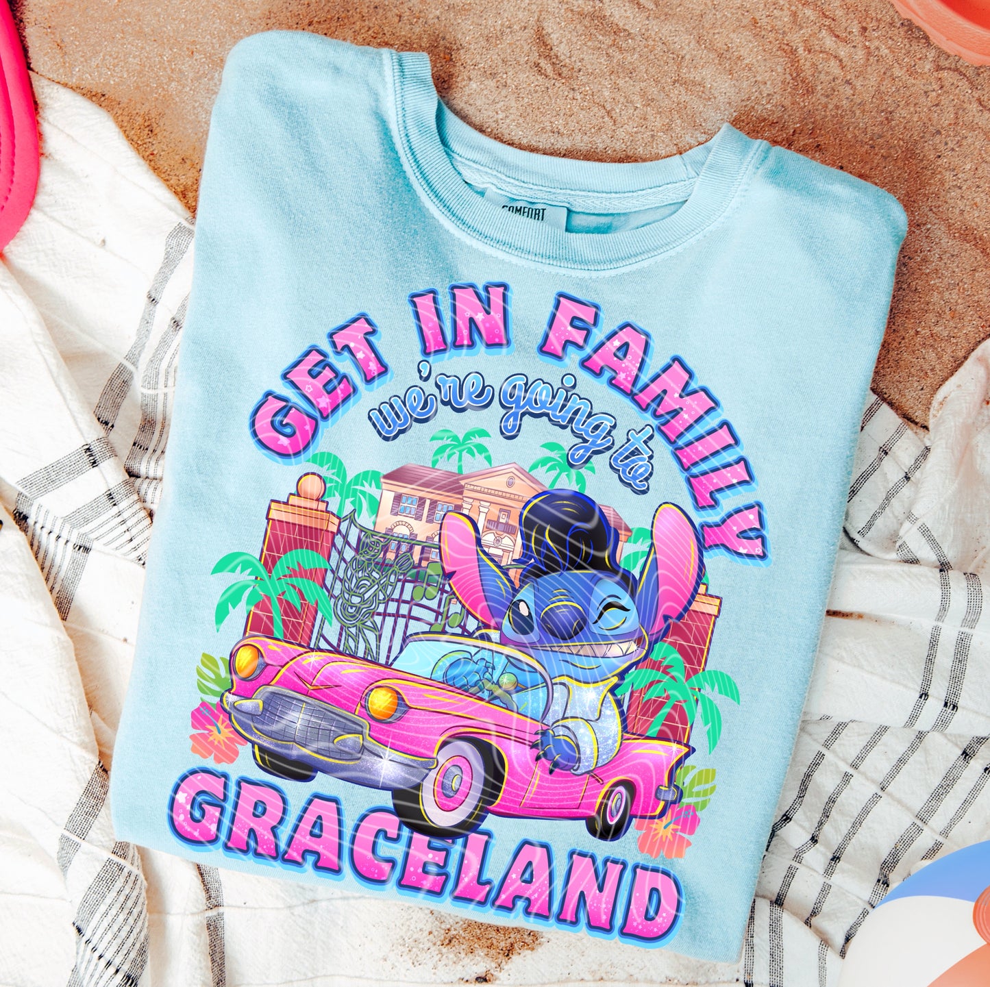 Graceland Stitch DTF Print