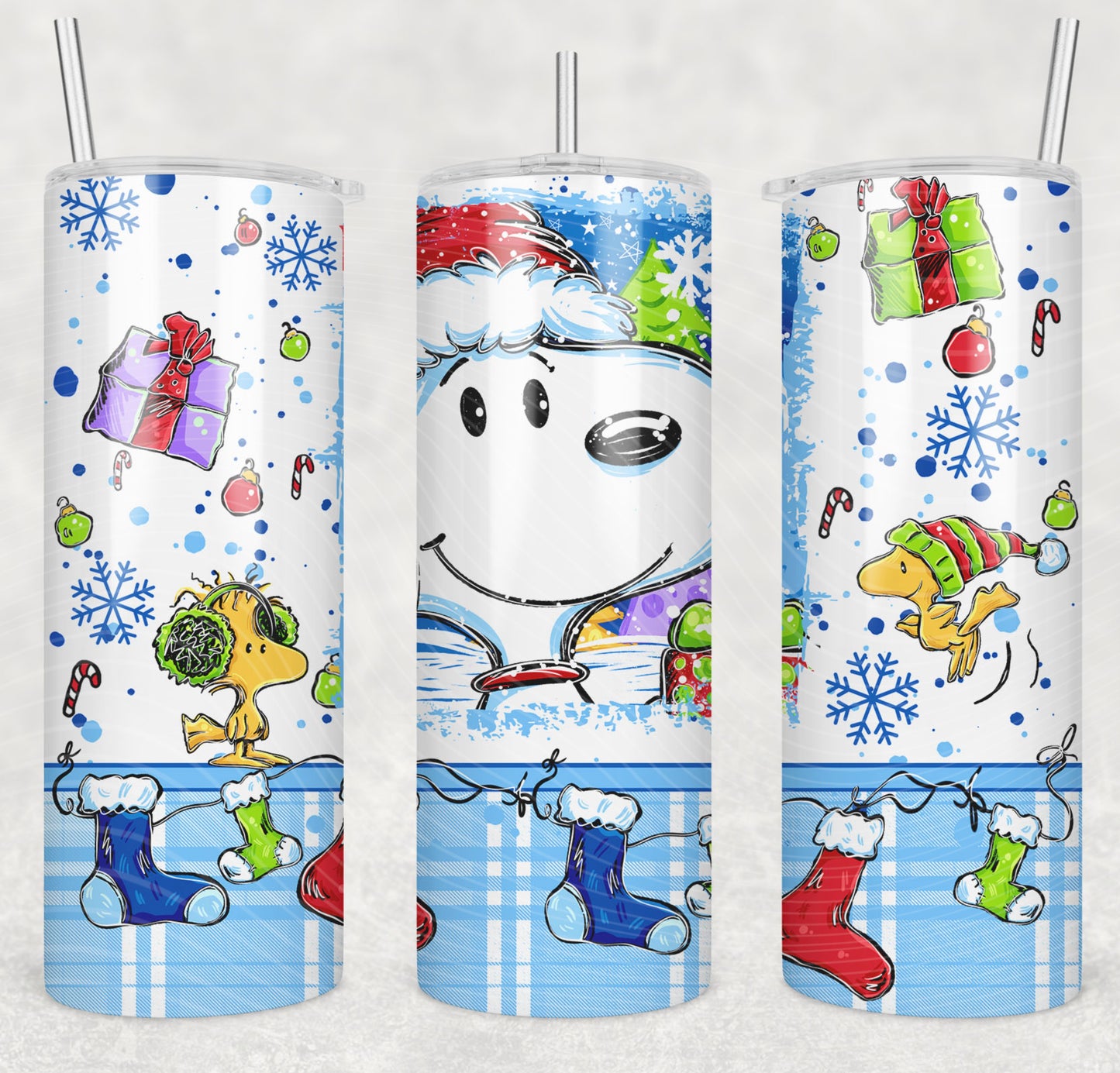 Christmas Snoopy Tumbler Wrap
