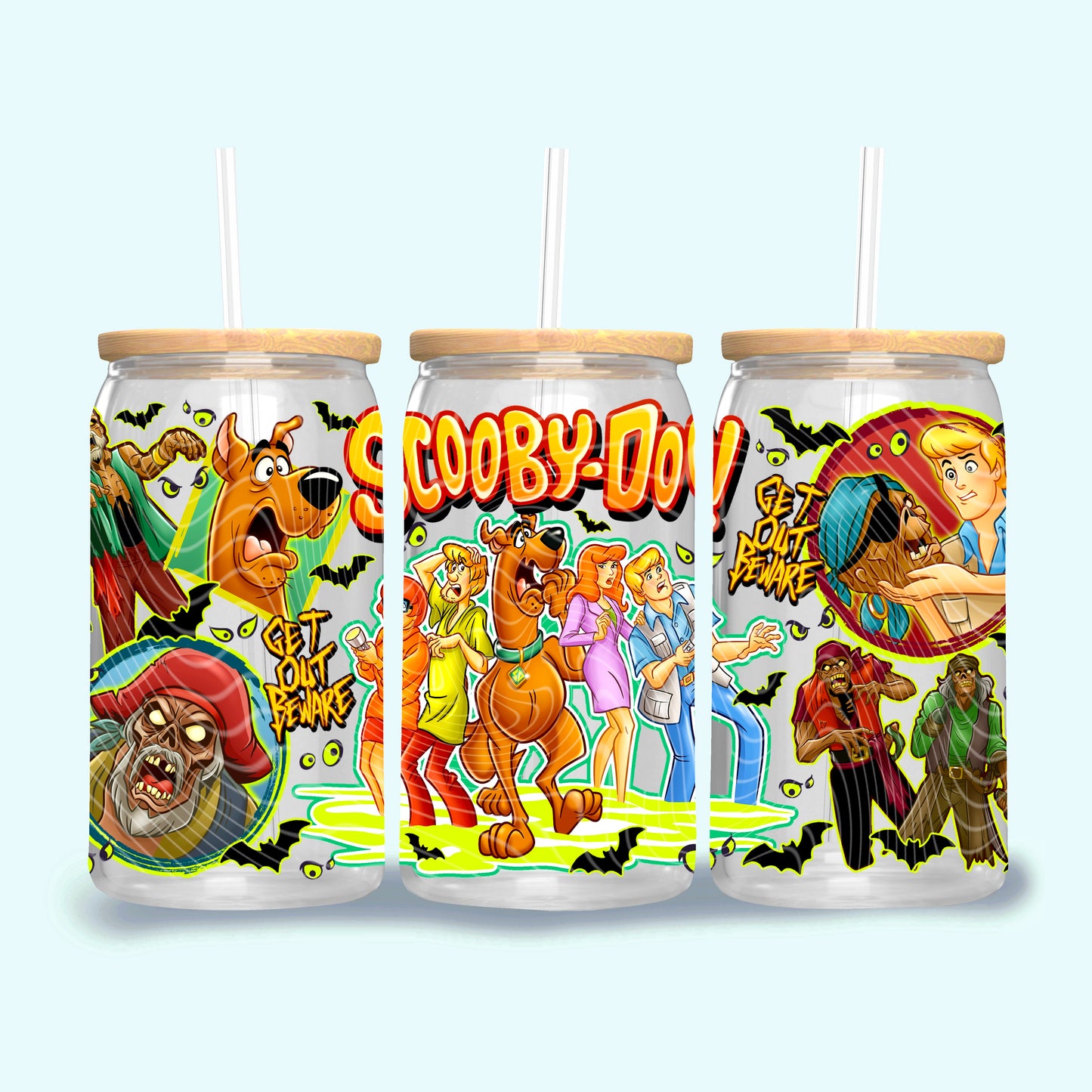 Zombie Island 16 oz Glass Wrap