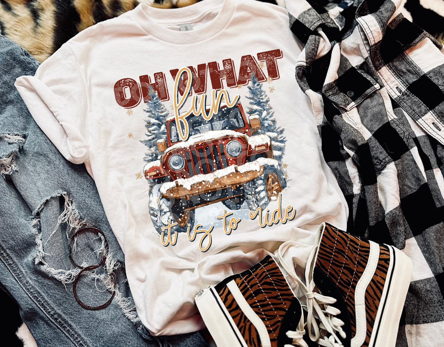 Oh What Fun It Is To Ride DTF Print