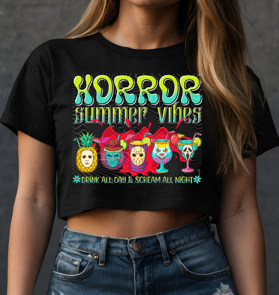 Horror Summer Vibes DTF Print