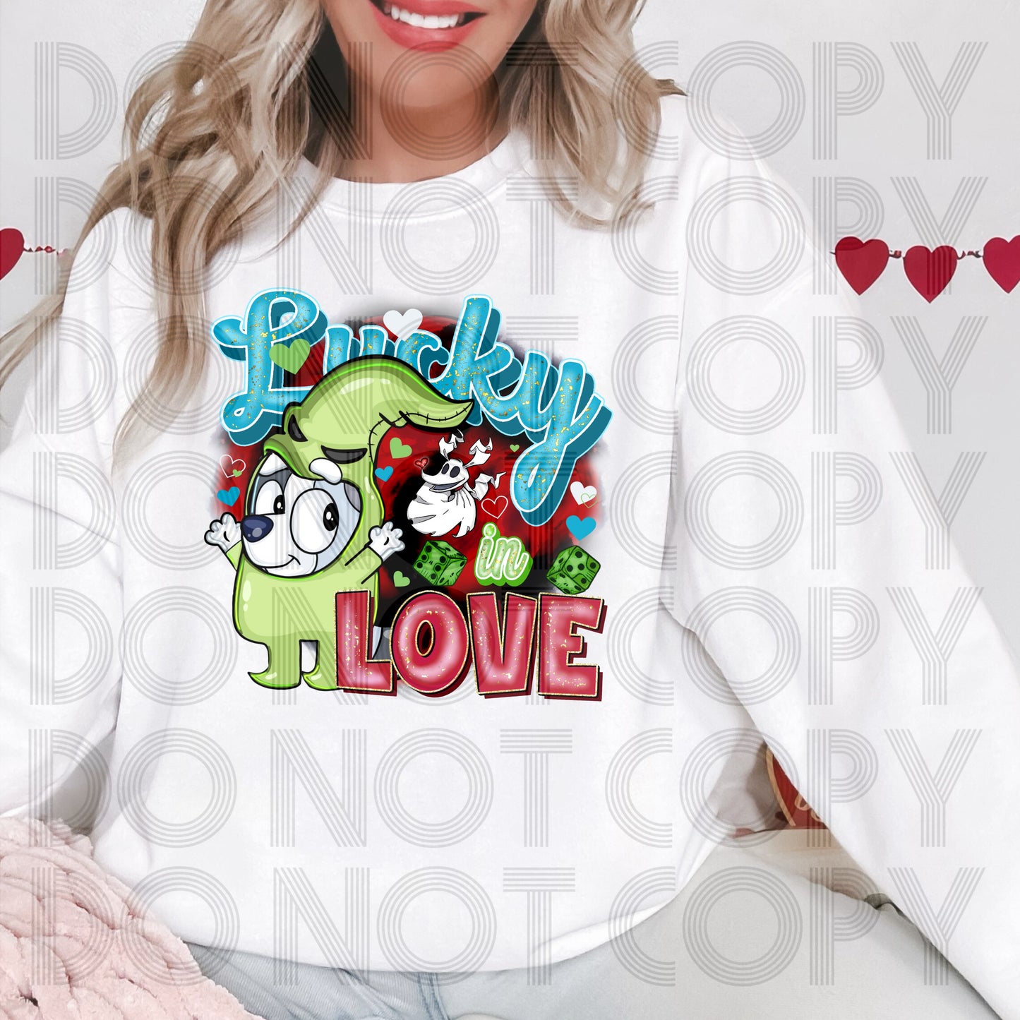 Lucky In Love DTF Print