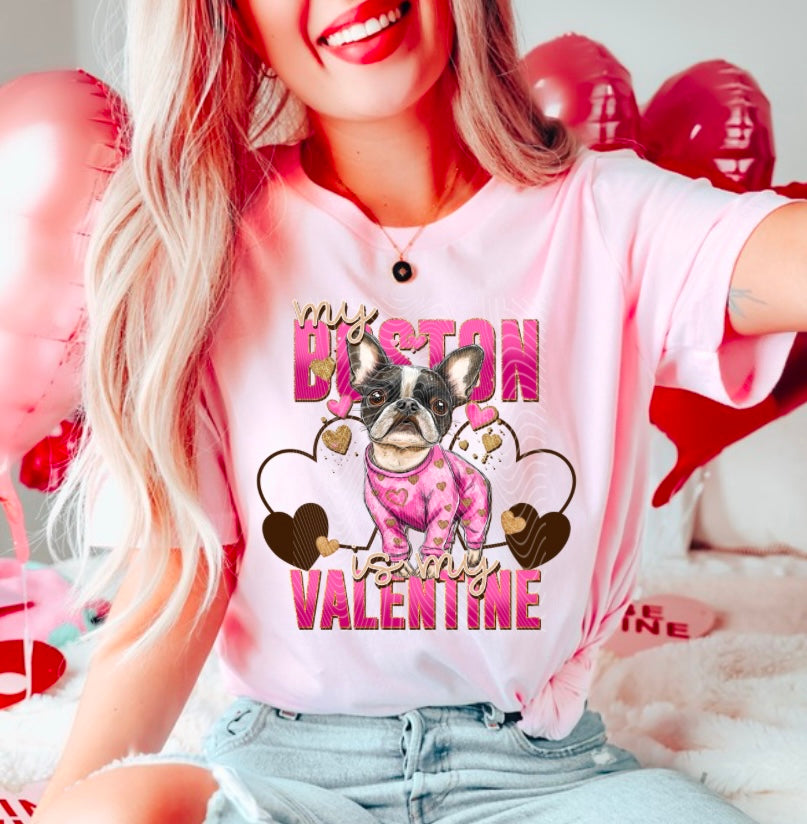 My Boston Is My Valentine DTF Print