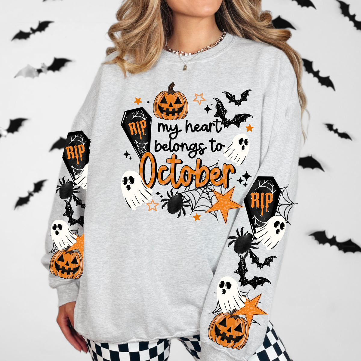 My Heart Belongs To October DTF Print