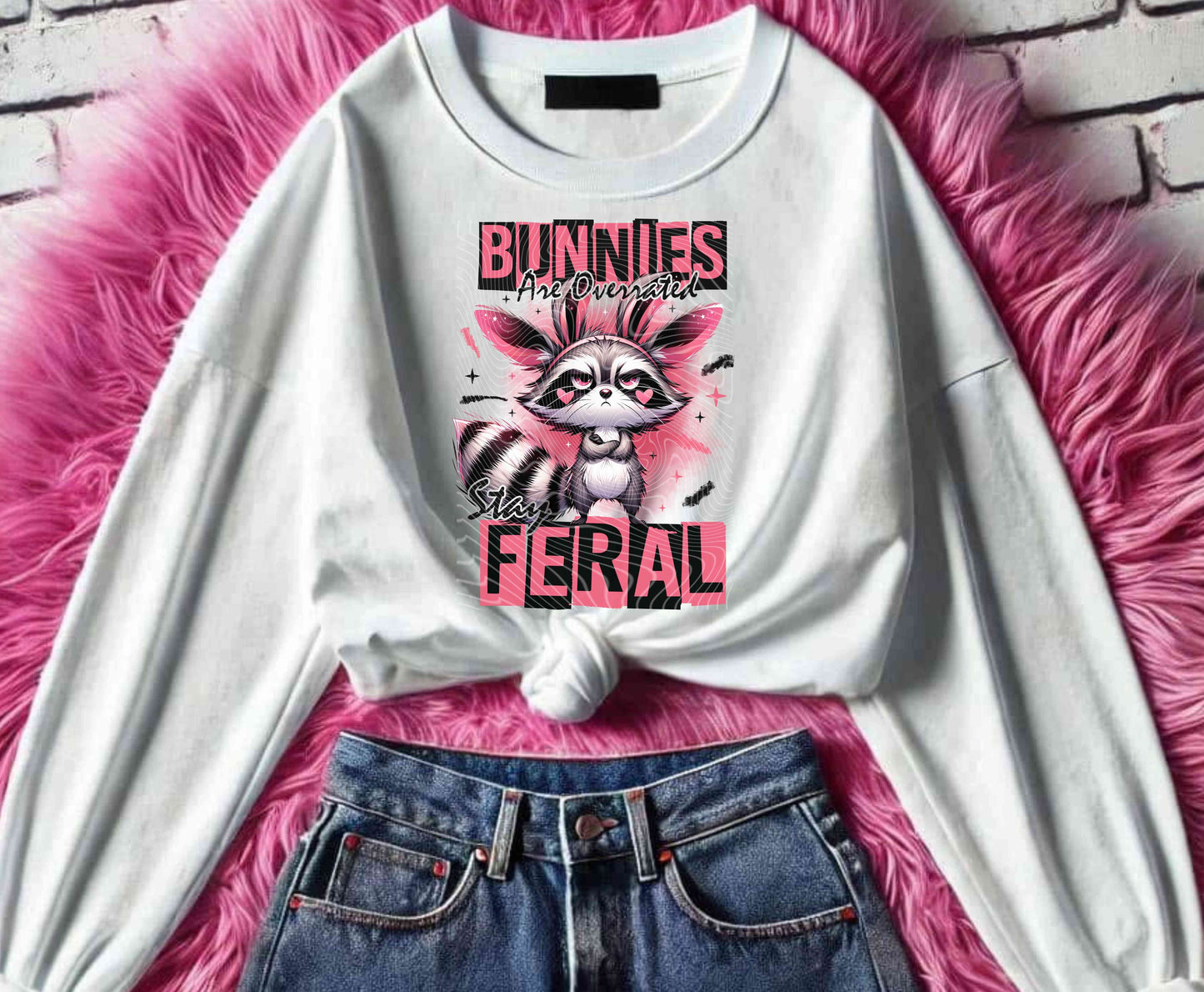 Feral Bunnies DTF Print