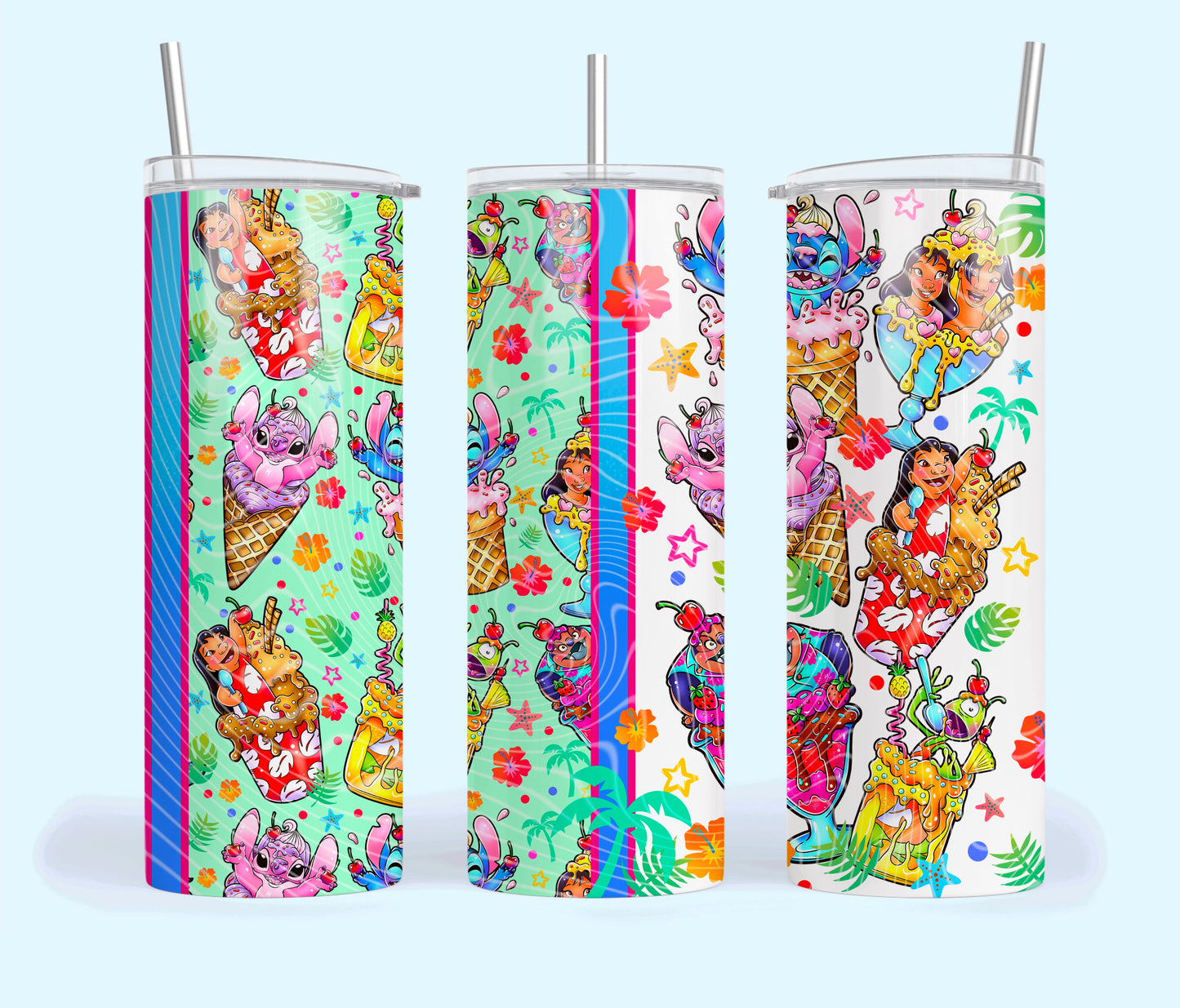 Ice Cream Stitch and Friends Tumbler Wrap