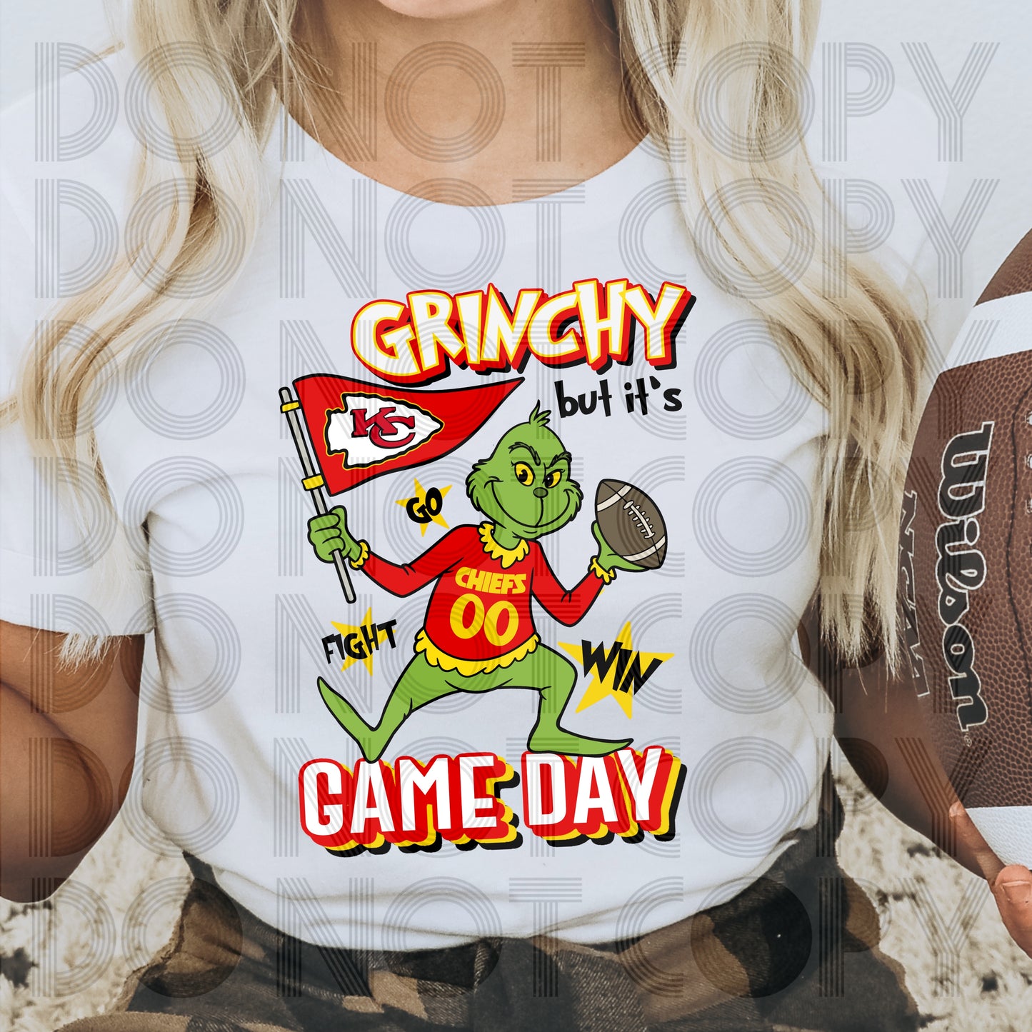 Grinchy But It’s Game Day DTF Prints