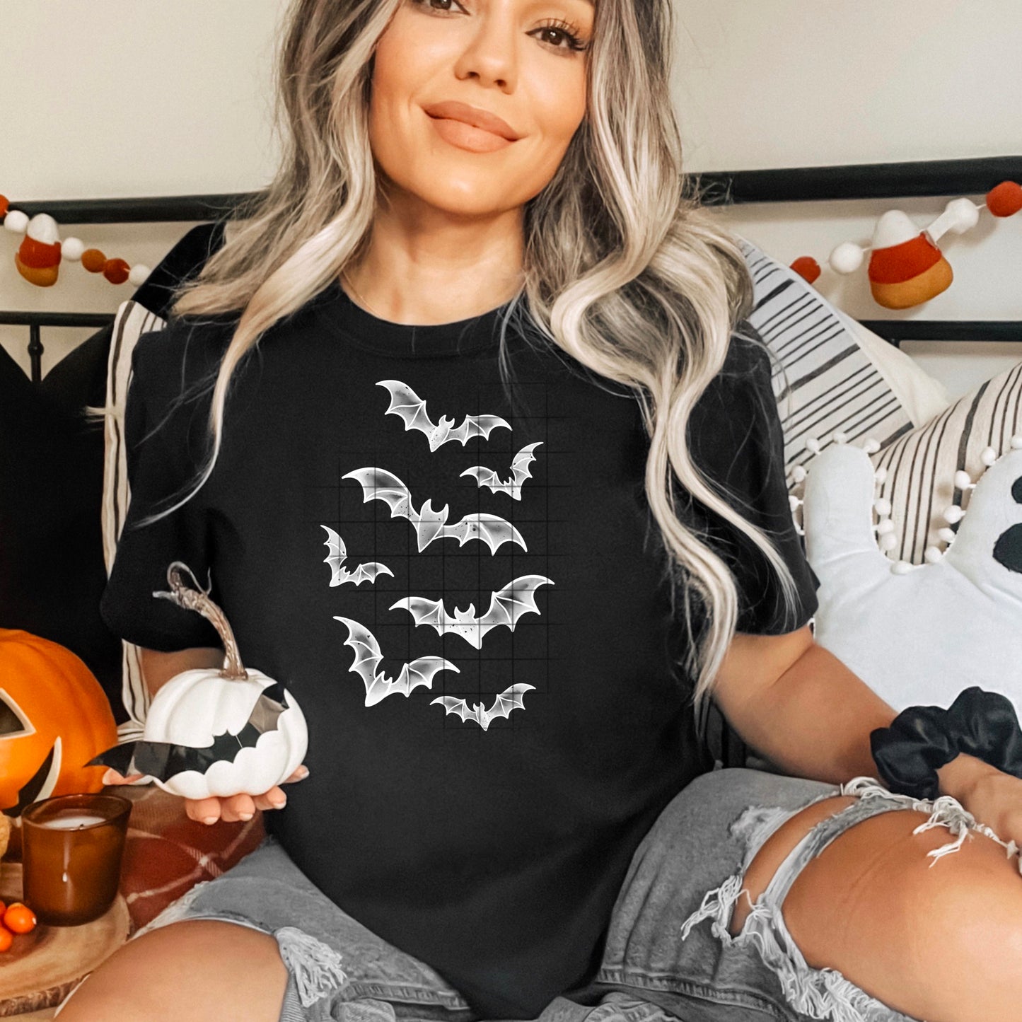 Watercolor Bats DTF Prints
