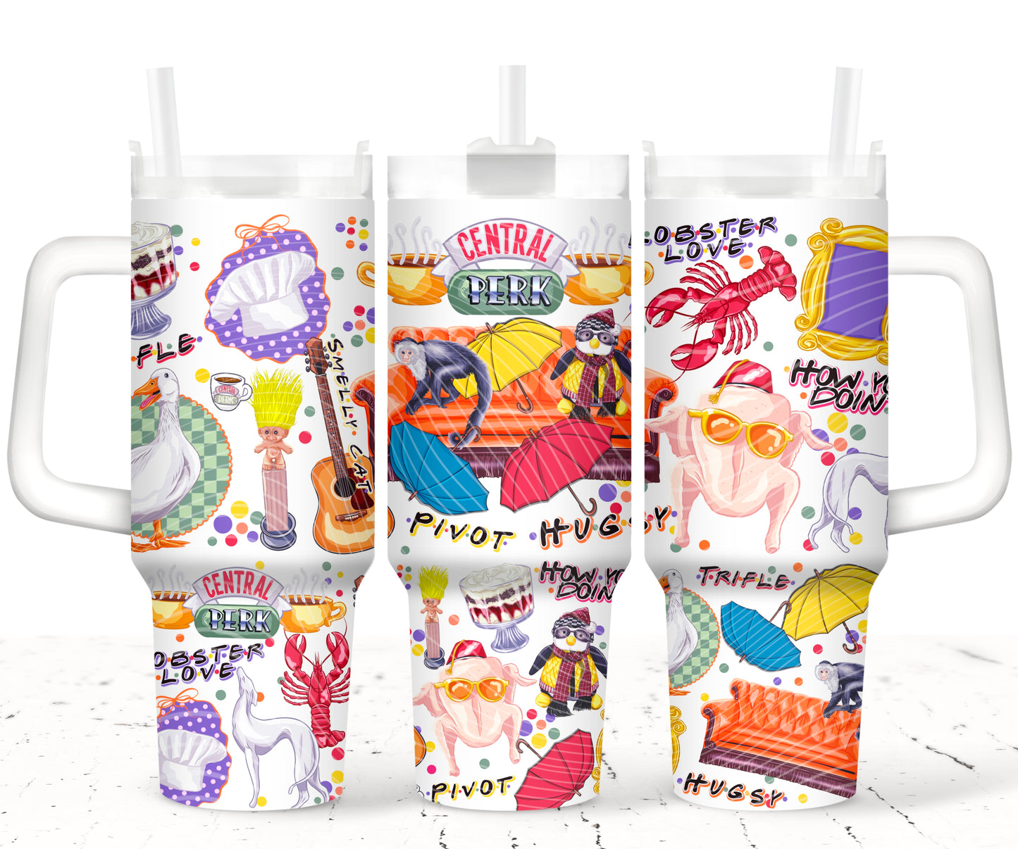 Central Perks 40 oz Tumbler Print