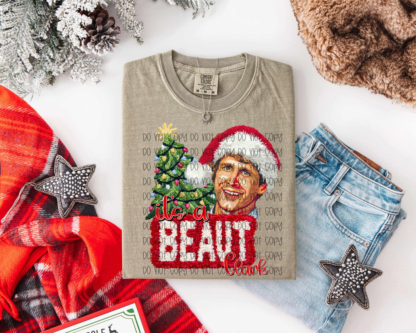 It’s A Beaut Clark Faux Yarn DTF Print