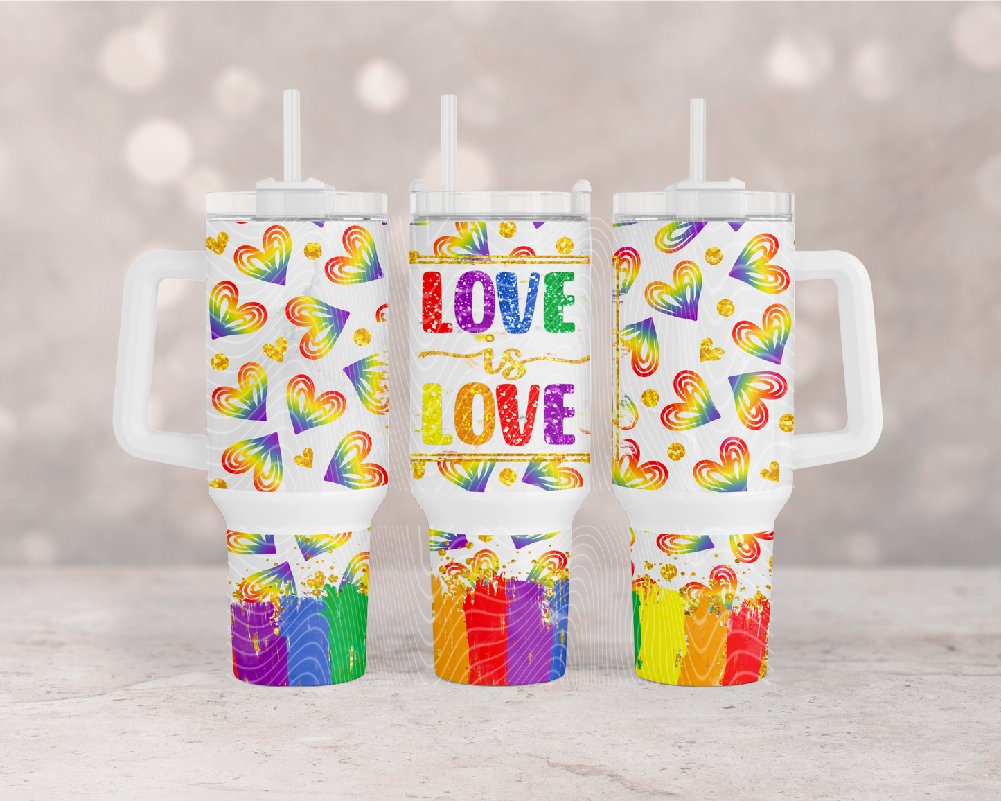 Love Is Love 40 oz Tumbler Prints