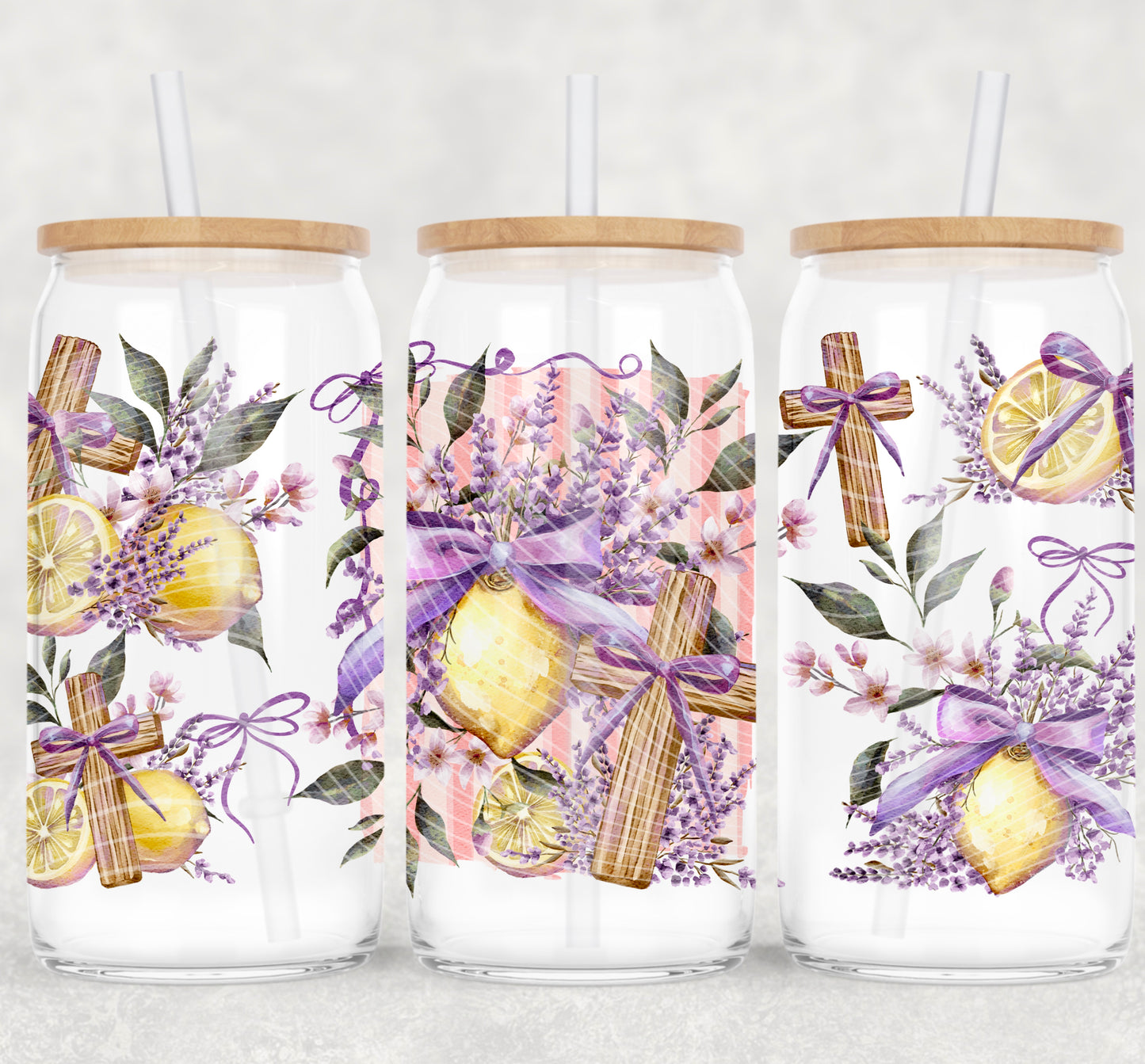 Zestful Life With Jesus 16 oz Glass Wrap