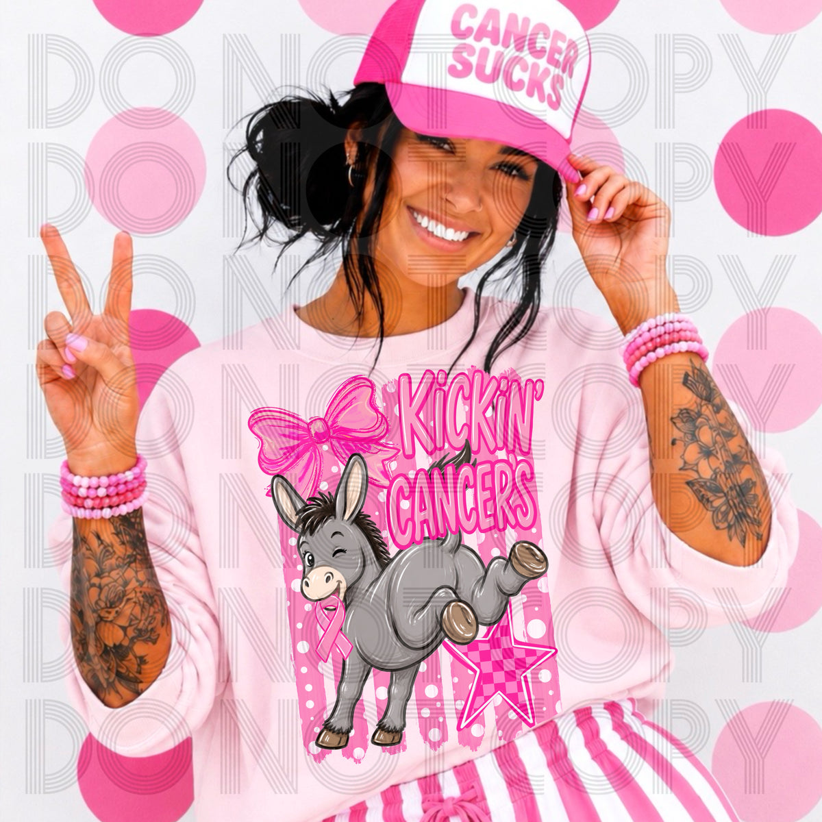 Kickin’ Cancer’s Ass DTF Print