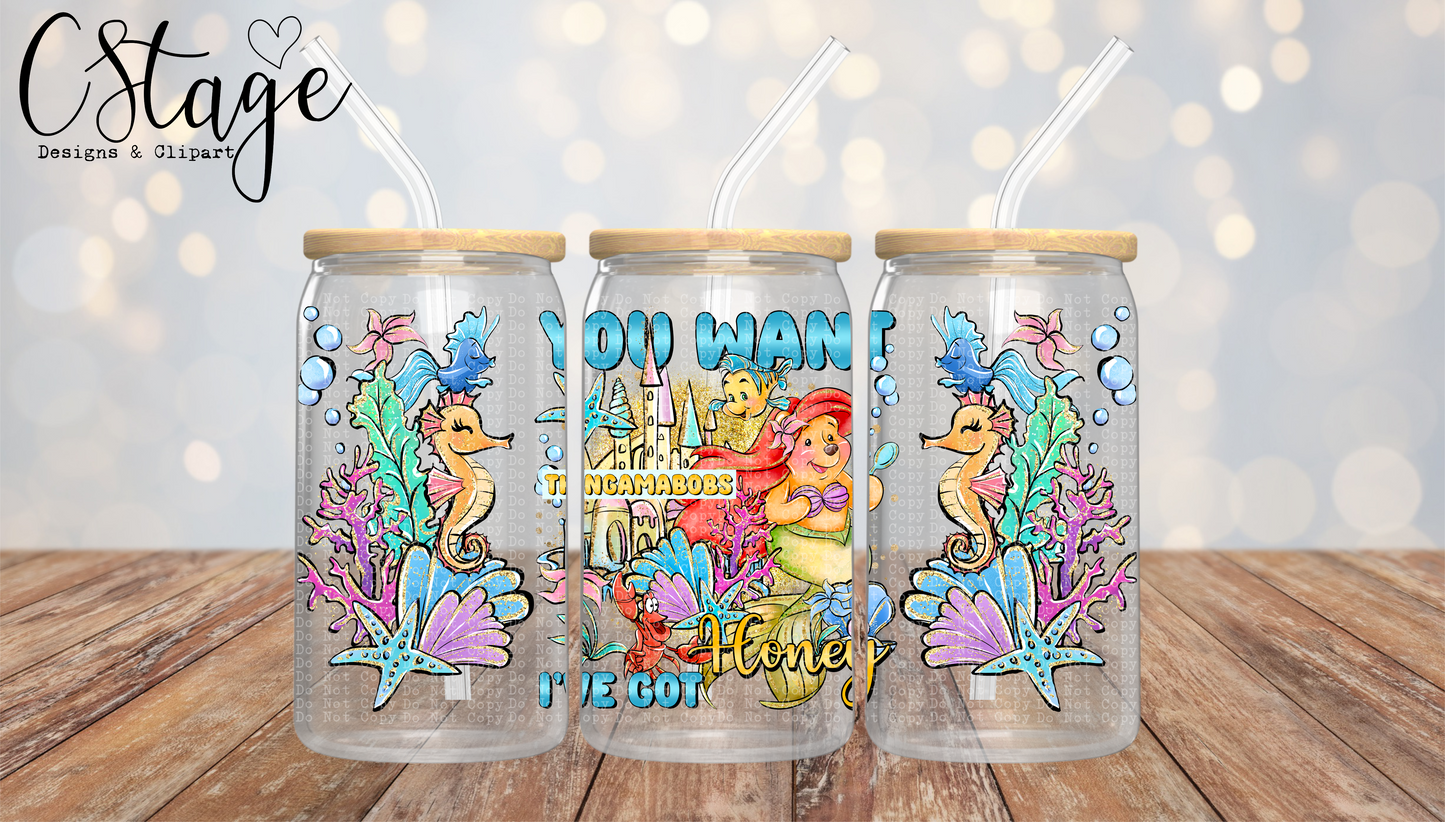 You Want Thingamabobs I’ve Got Honey 16 oz Glass Can Wraps