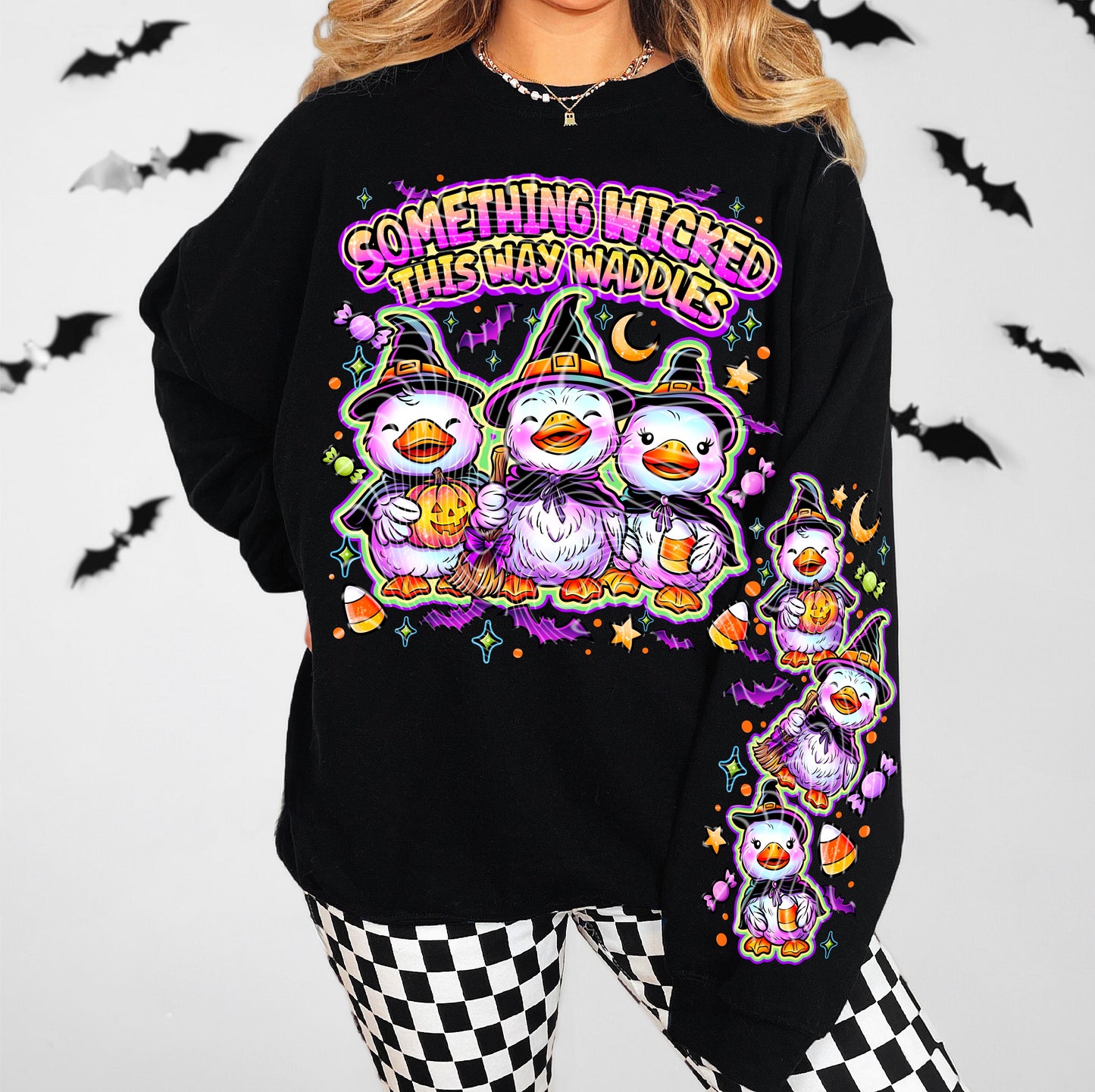 Something Wicked This Way Waddles DTF Print