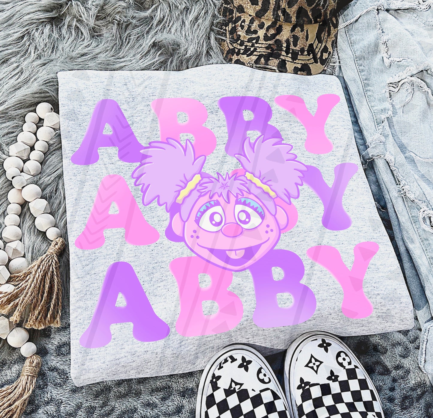 Stacked Style Abby DTF Print