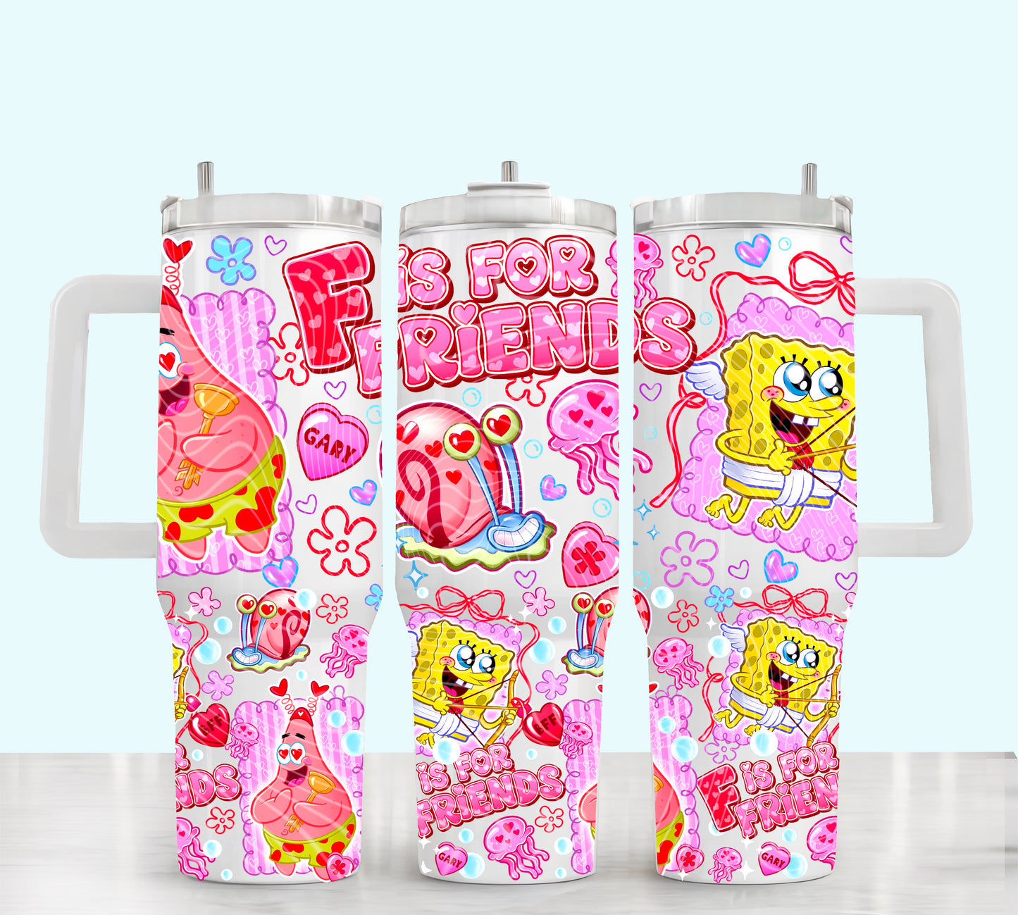 F Is For Friends 40 oz Tumbler Print