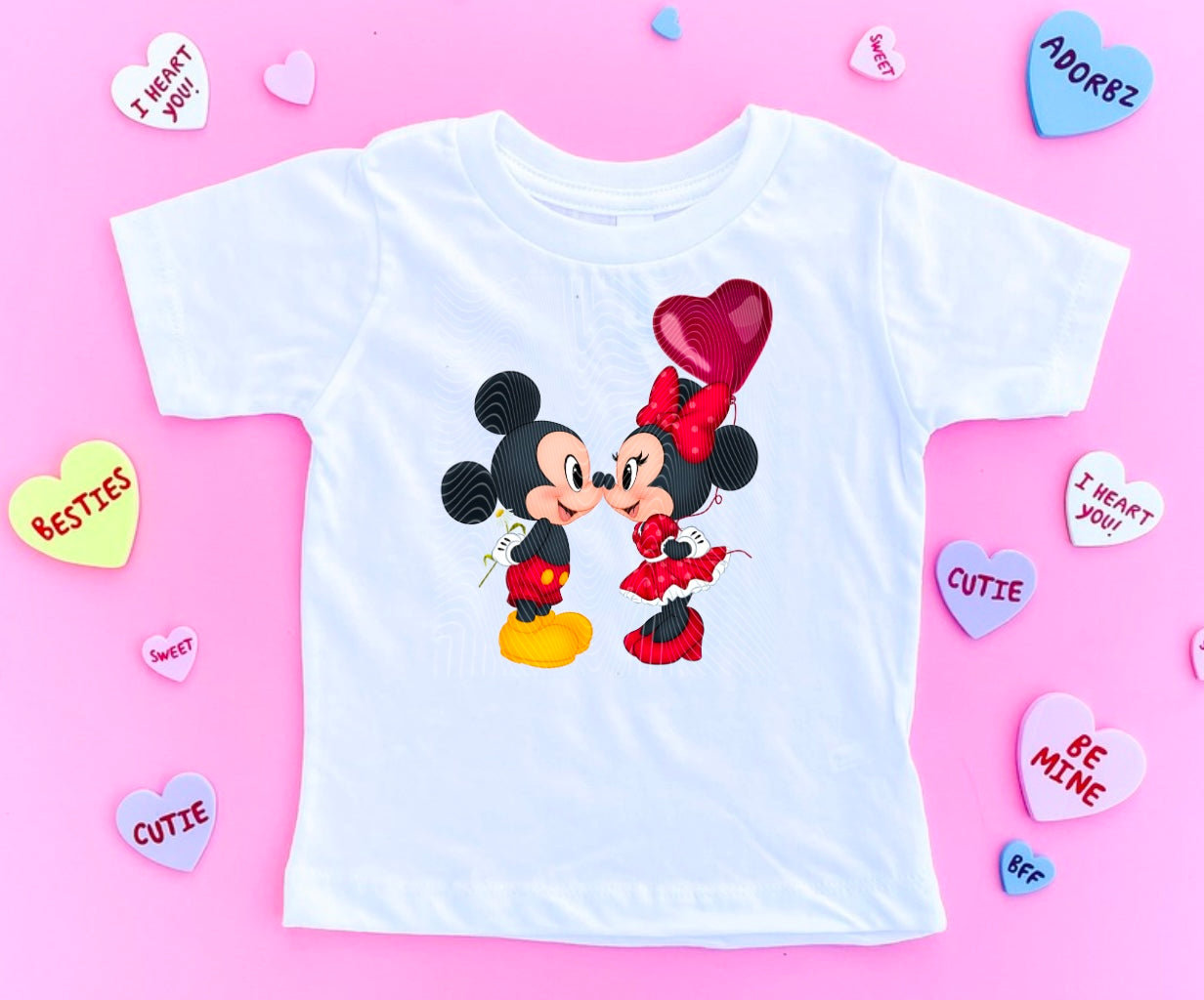 Valentine Mouse Couple DTF Print