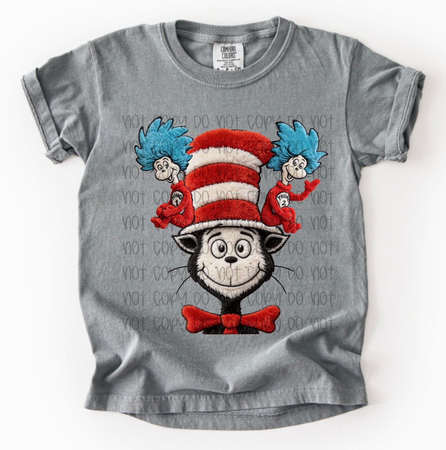 Seuss and Things (Faux Embroidery) DTF Prints