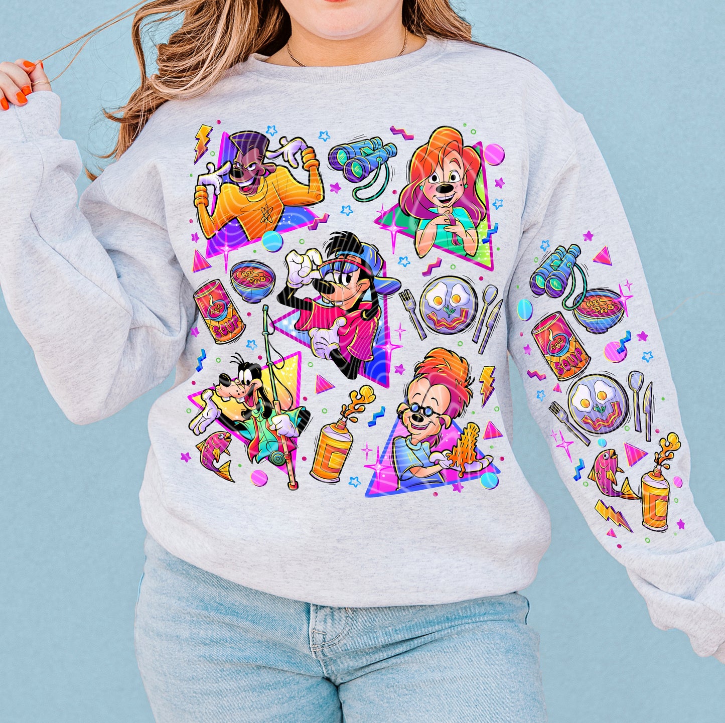Bright Goofy DTF Print