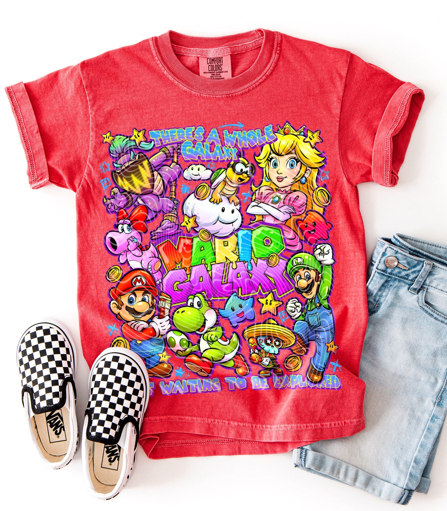 Mario Galaxy (Double Sleeve) DTF Prints