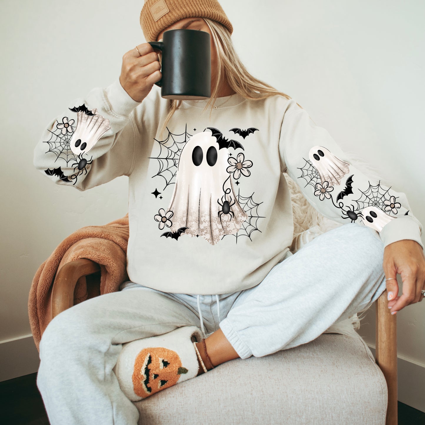 Floral Ghostie DTF Print