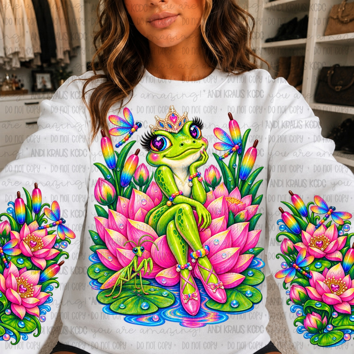 LFrank Frog Princess DTF Print